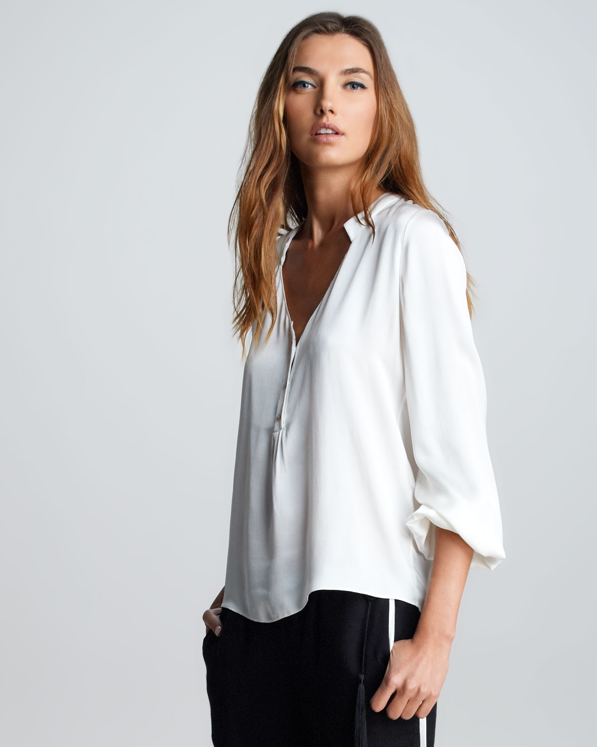 elizabeth and james silk shirt