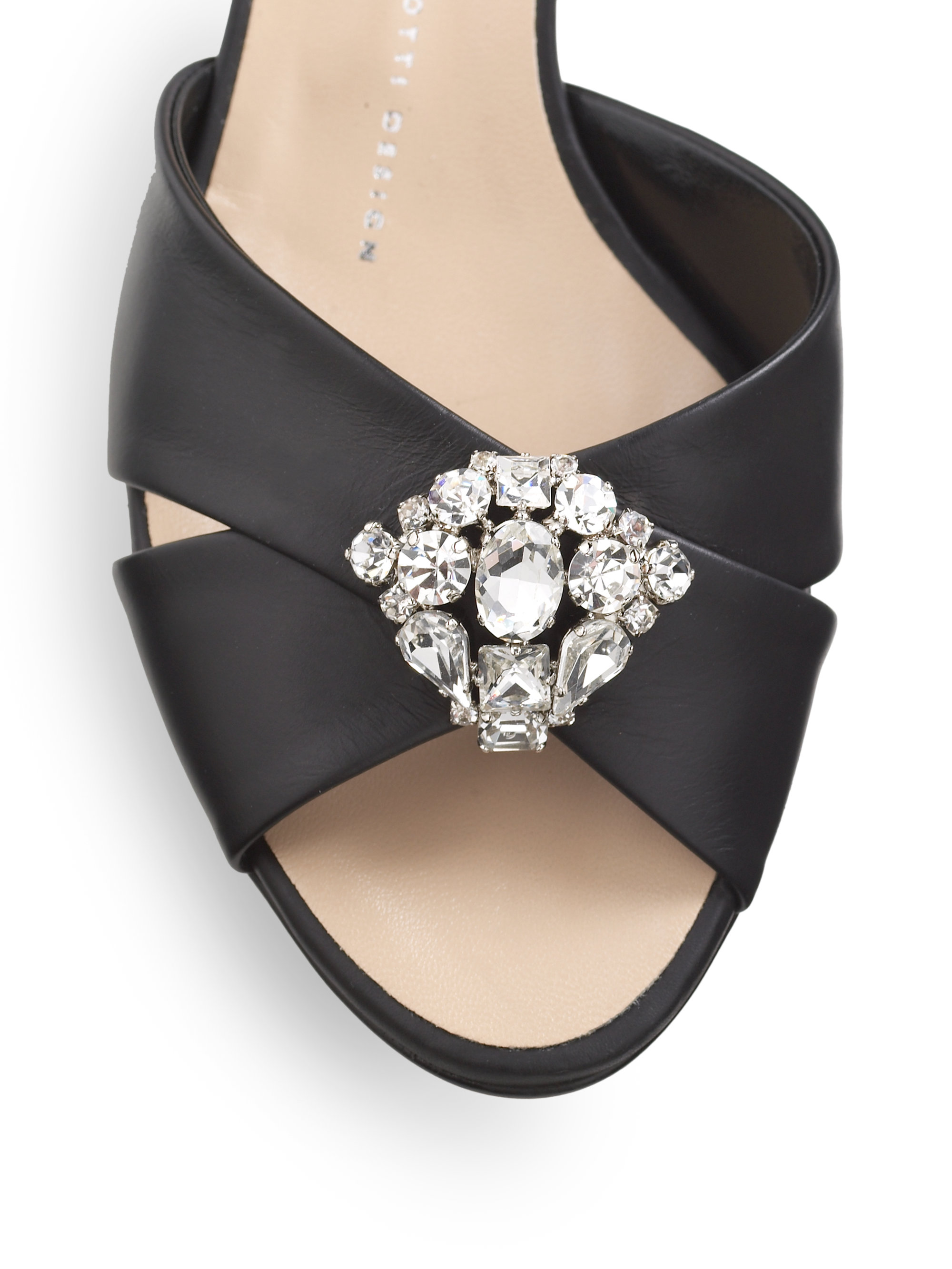 rhinestone kitten heel sandals