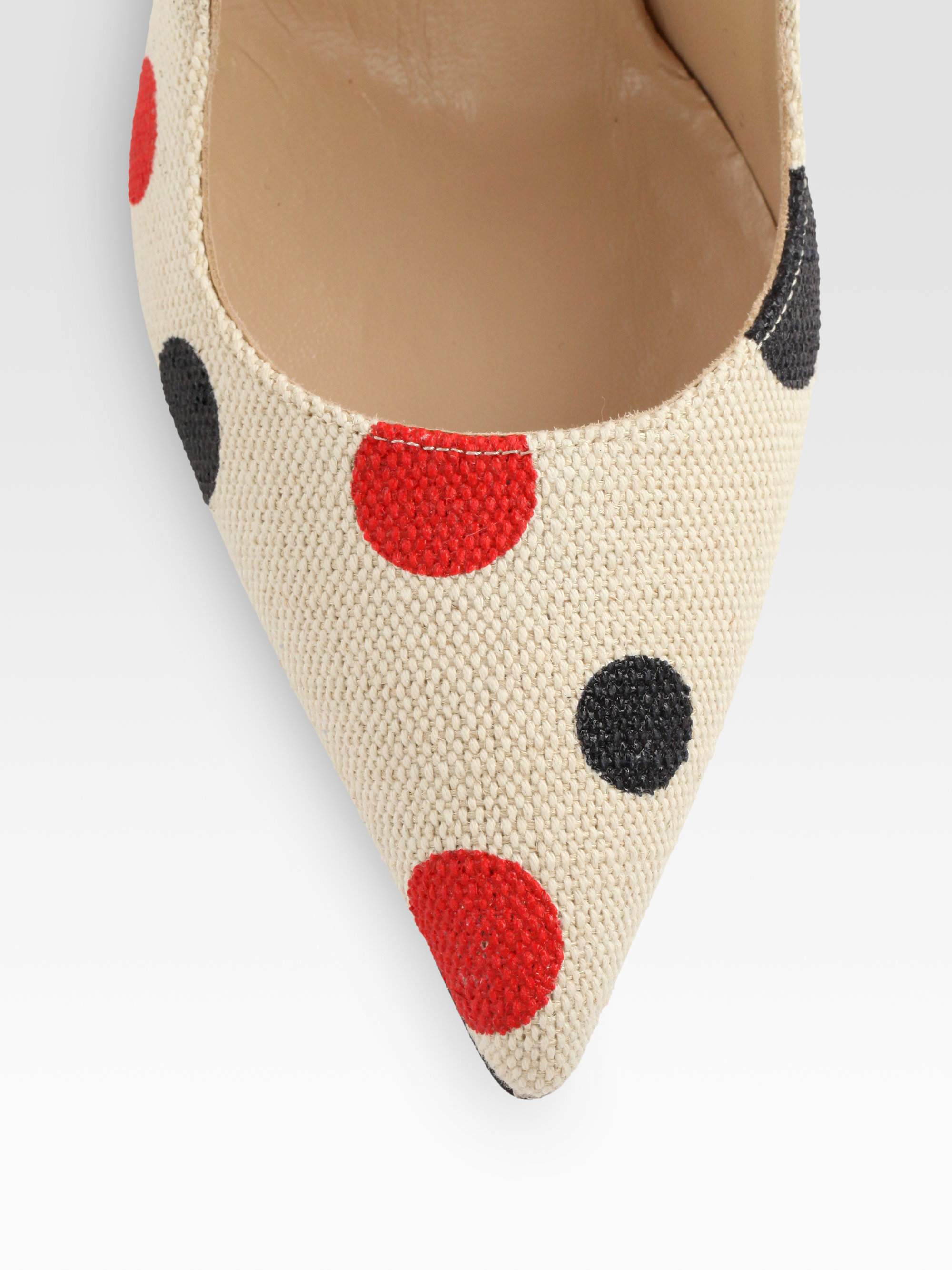 manolo blahnik polka dot