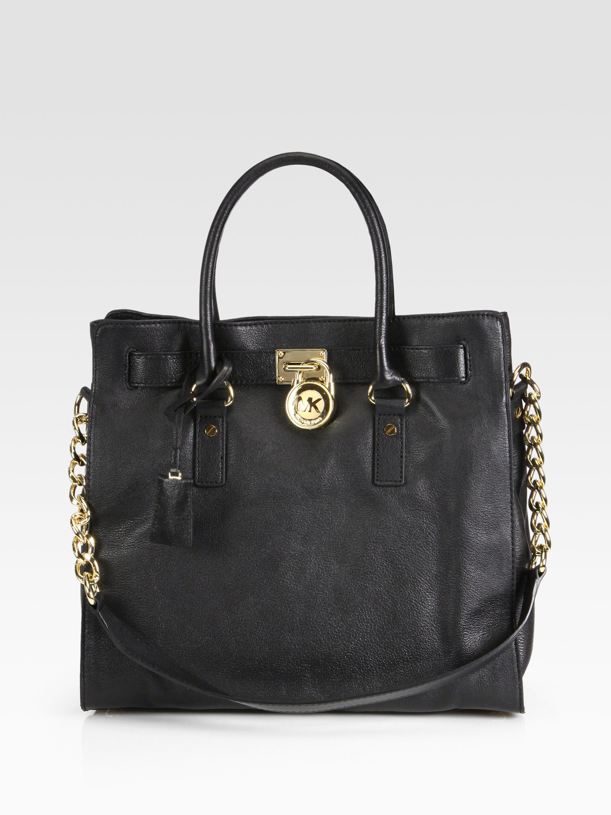 Michael michael kors Hamilton Large NorthToSouth Tote in Black