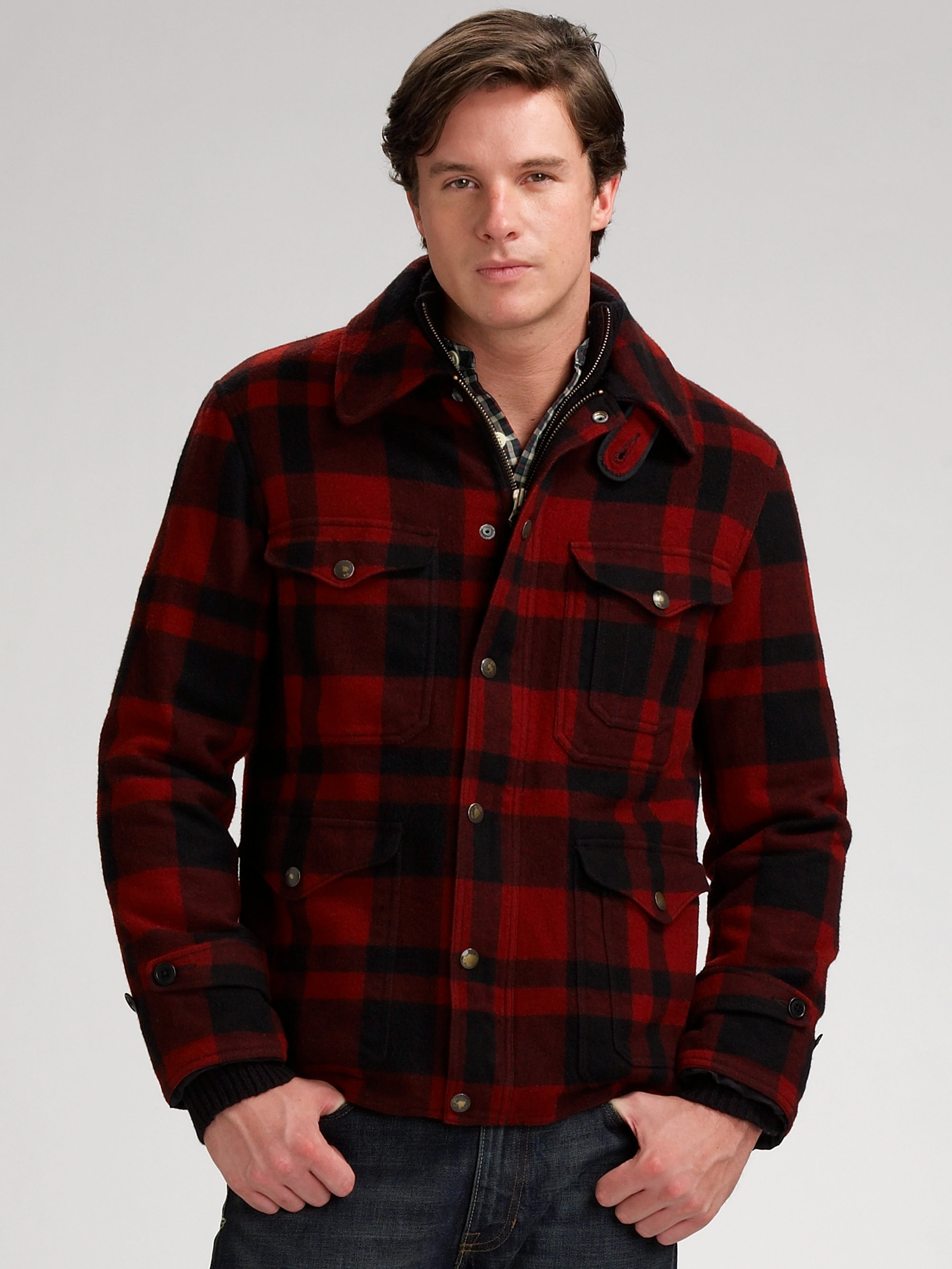 ralph lauren red plaid jacket