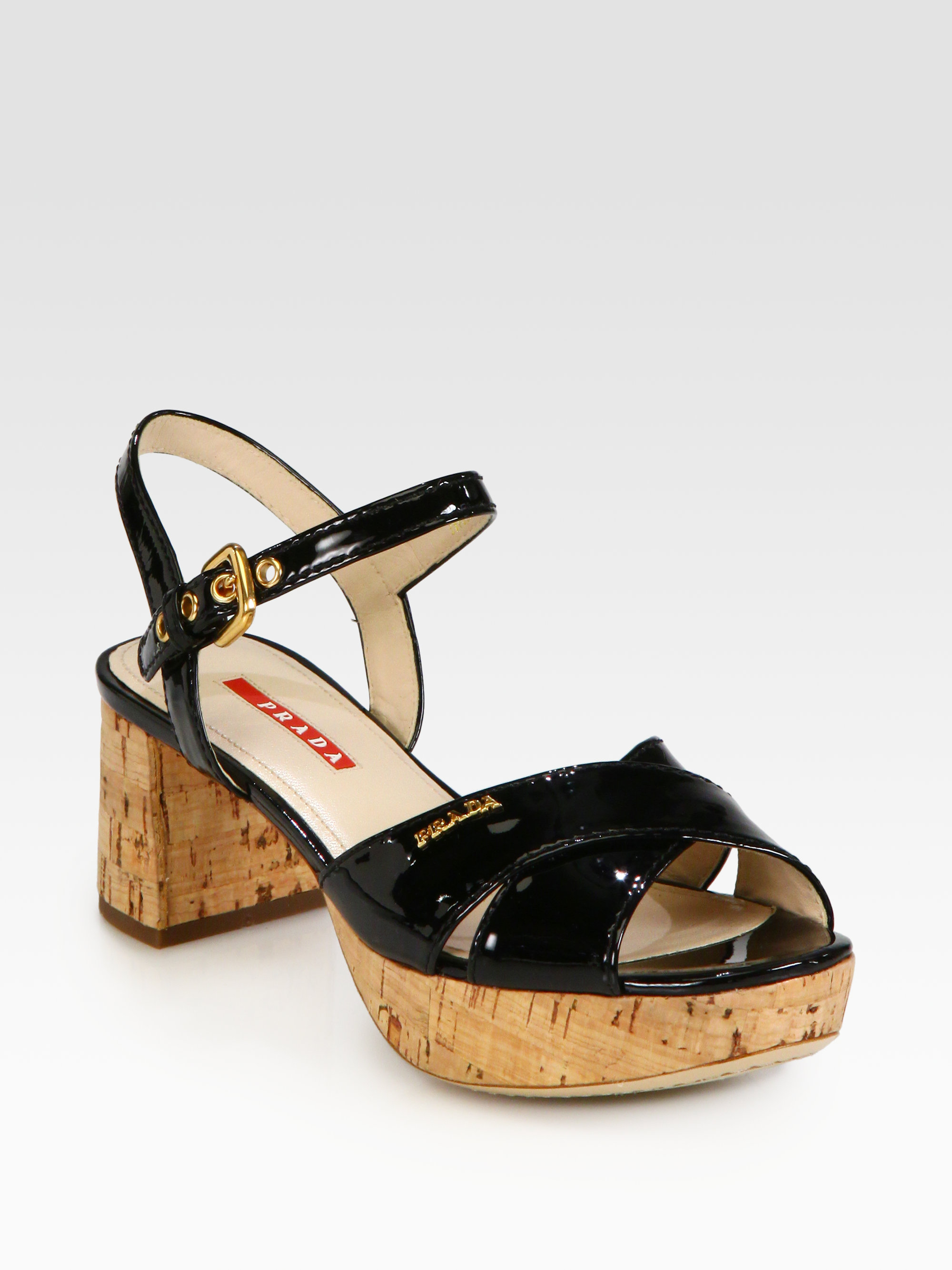Platform in Cork: Prada Cork Platform Sandal