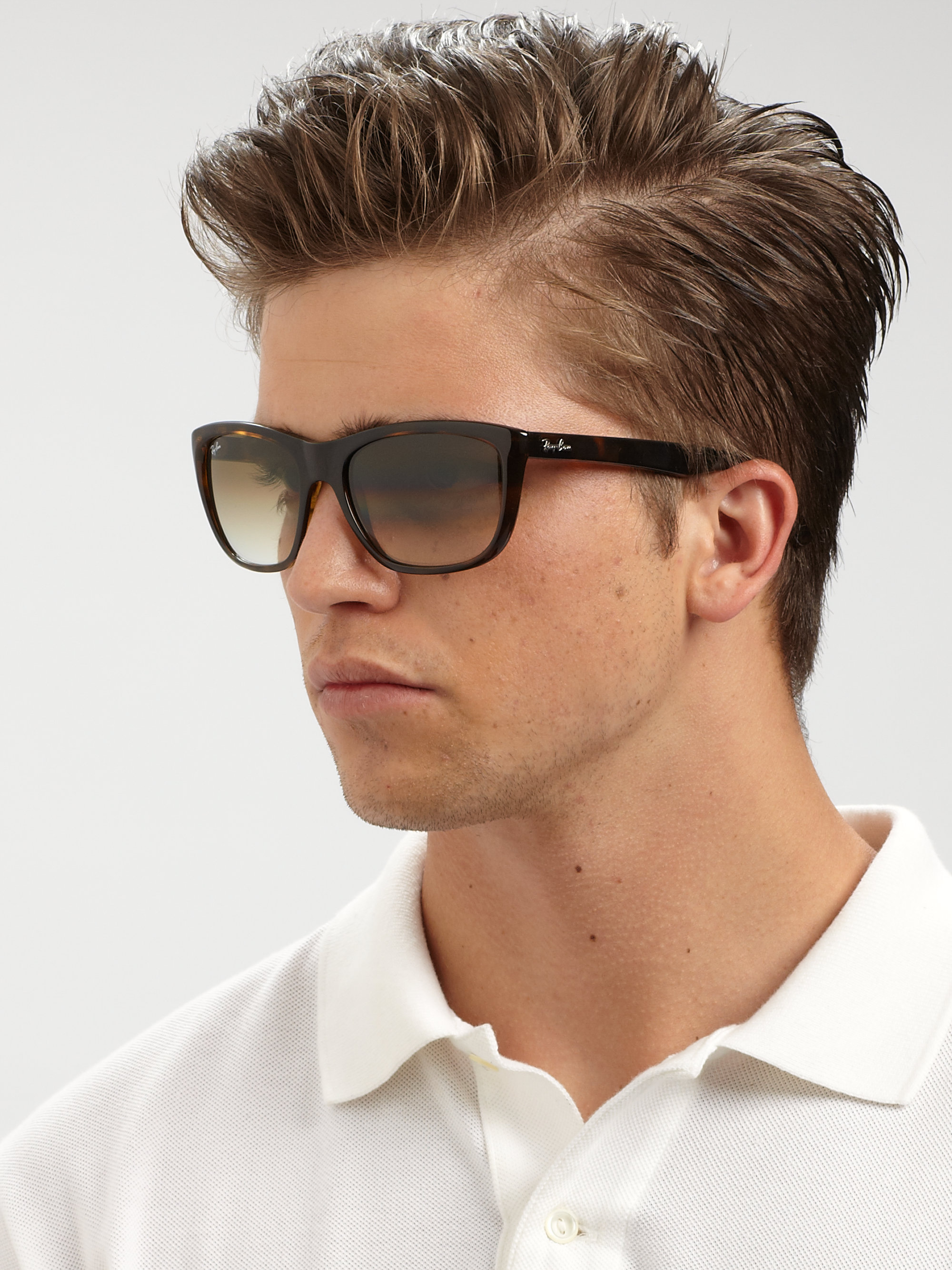 Ray Ban Original Wayfarer Distressed In Tortoise Brown Lyst Ray Ban Original Wayfarer Distressed In Tortoise Brown Lyst