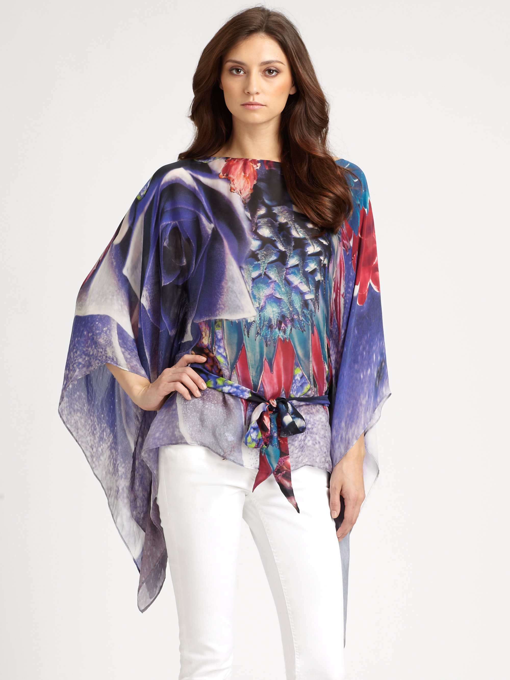 Ethereal Top Silk Chiffon Blouse Ethereal Blouse Roberto Cavalli Chiffon Blouse Lavender Chiffon Blouse Vintage Roberto Cavalli