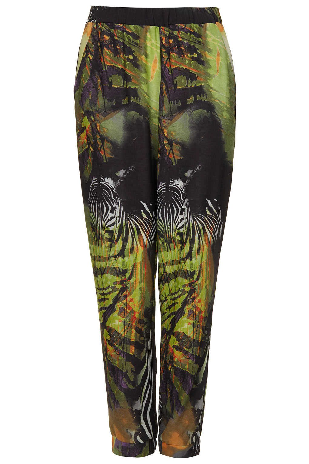 zebra print joggers