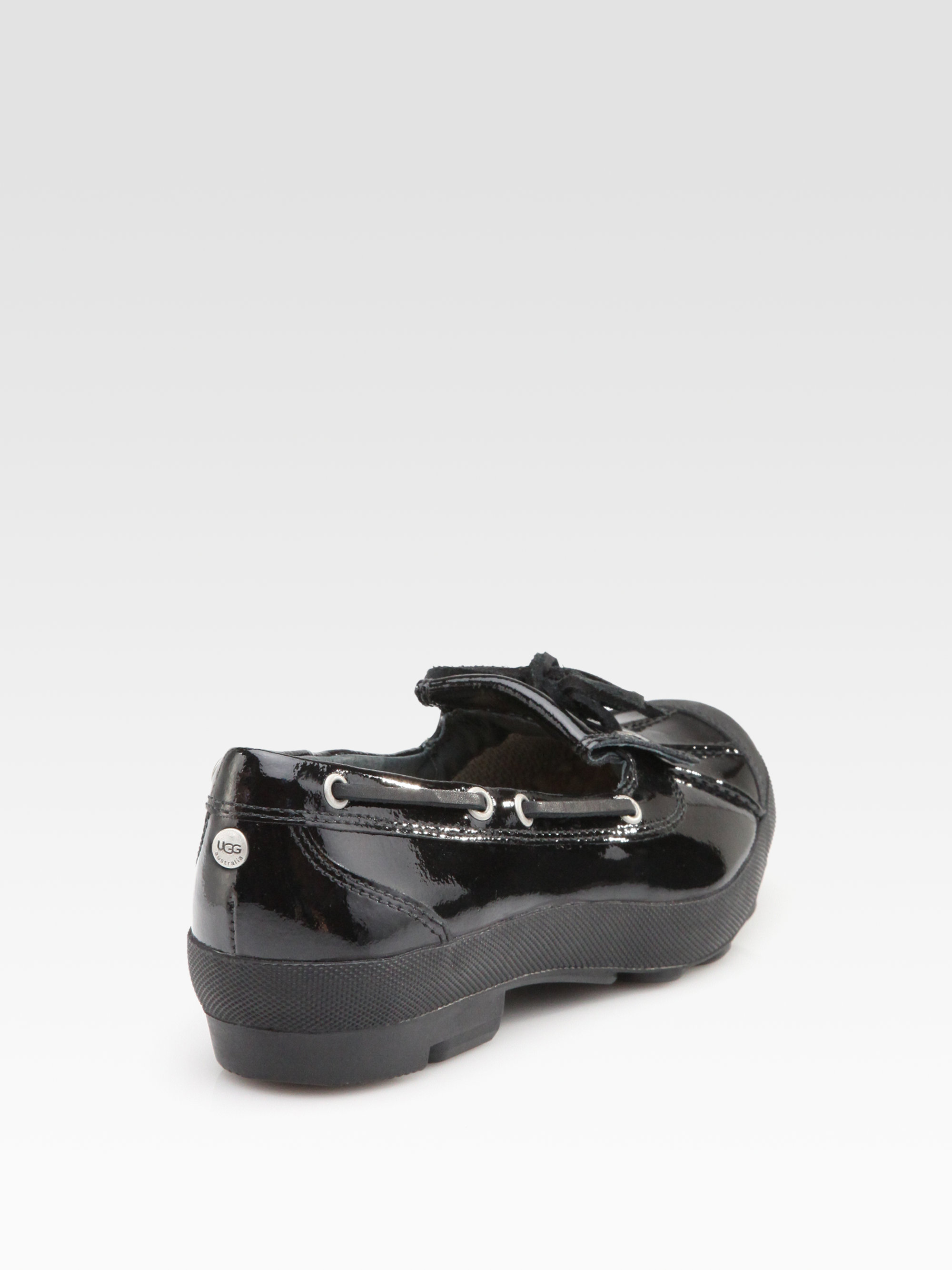 UGG Ashdale Patent Leather Rain Shoes in Black | Lyst