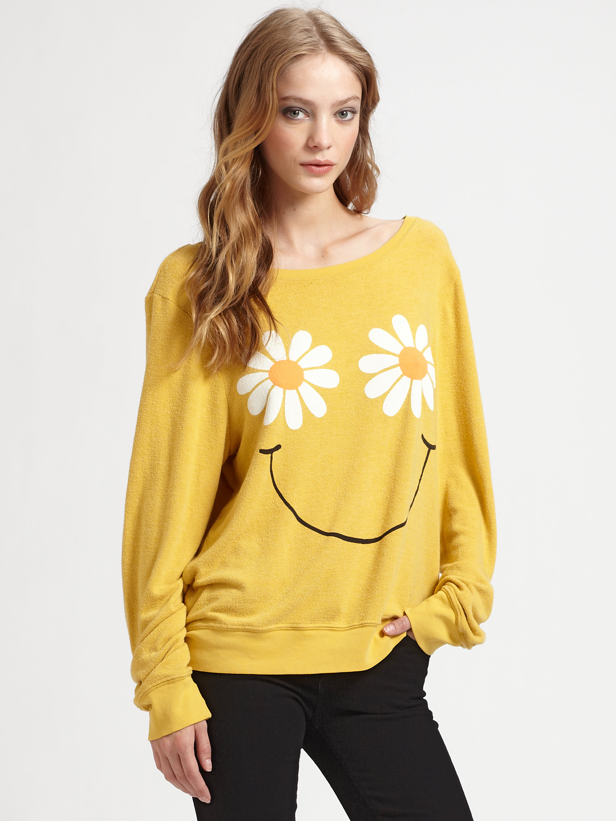 smiling daisies knit cardigan