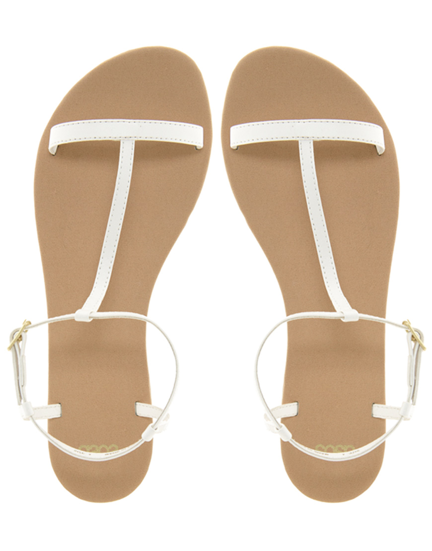 simple white sandals