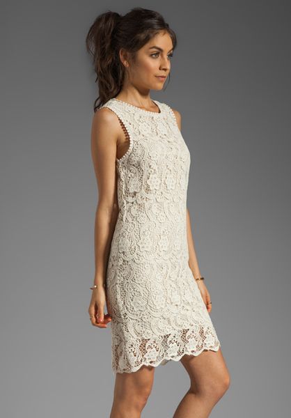 Joie Vionne Crochet Lace Dress in Off White in White (cream) | Lyst