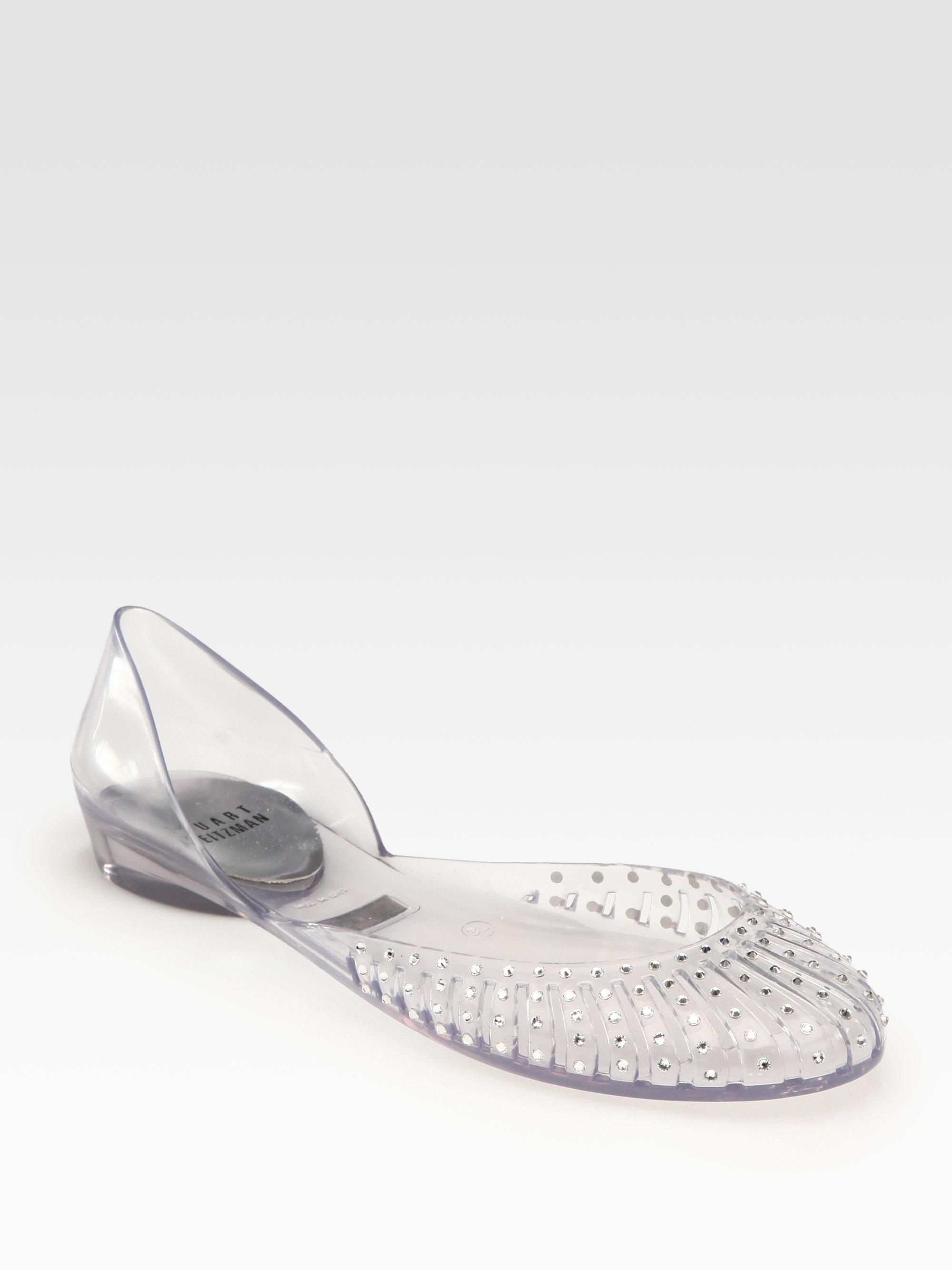 stuart weitzman jelly flats