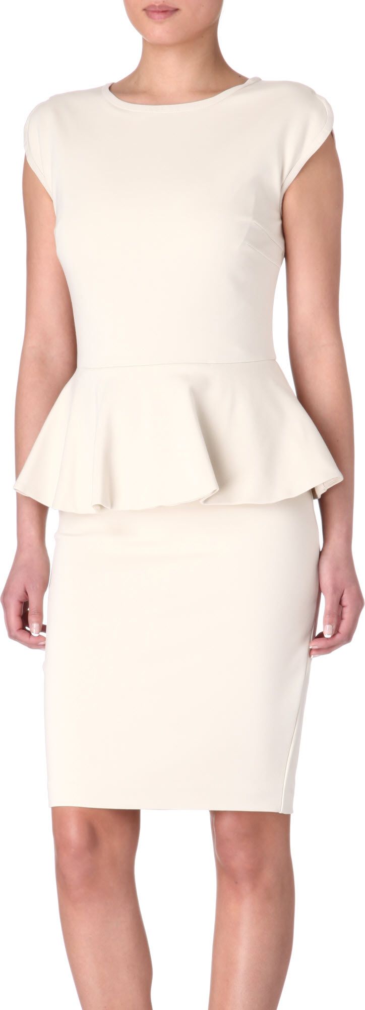 ted baker grey peplum dress