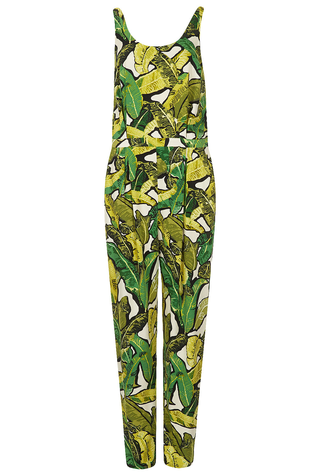 green leaf jumpsuit