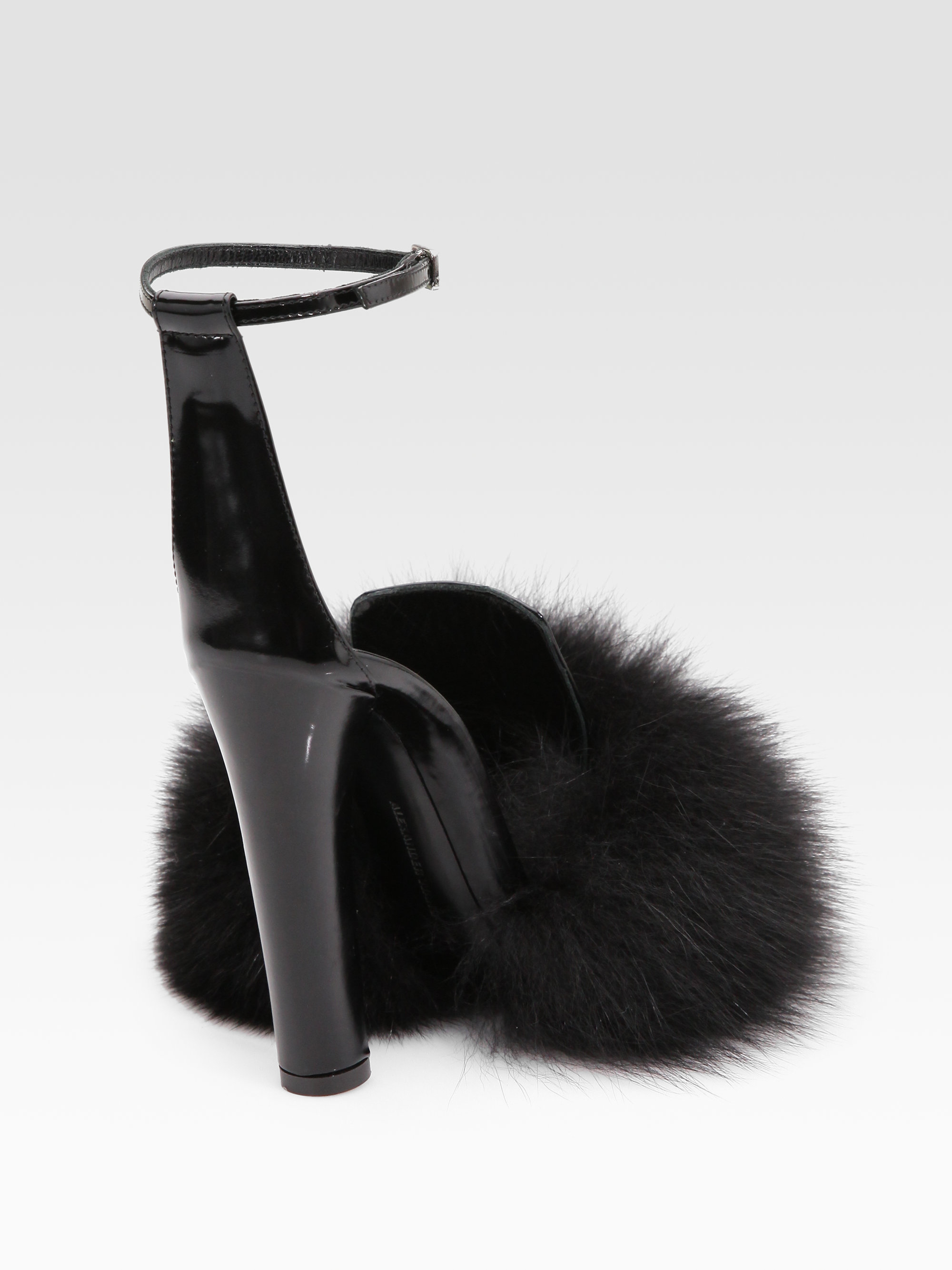 alexander wang fur heels