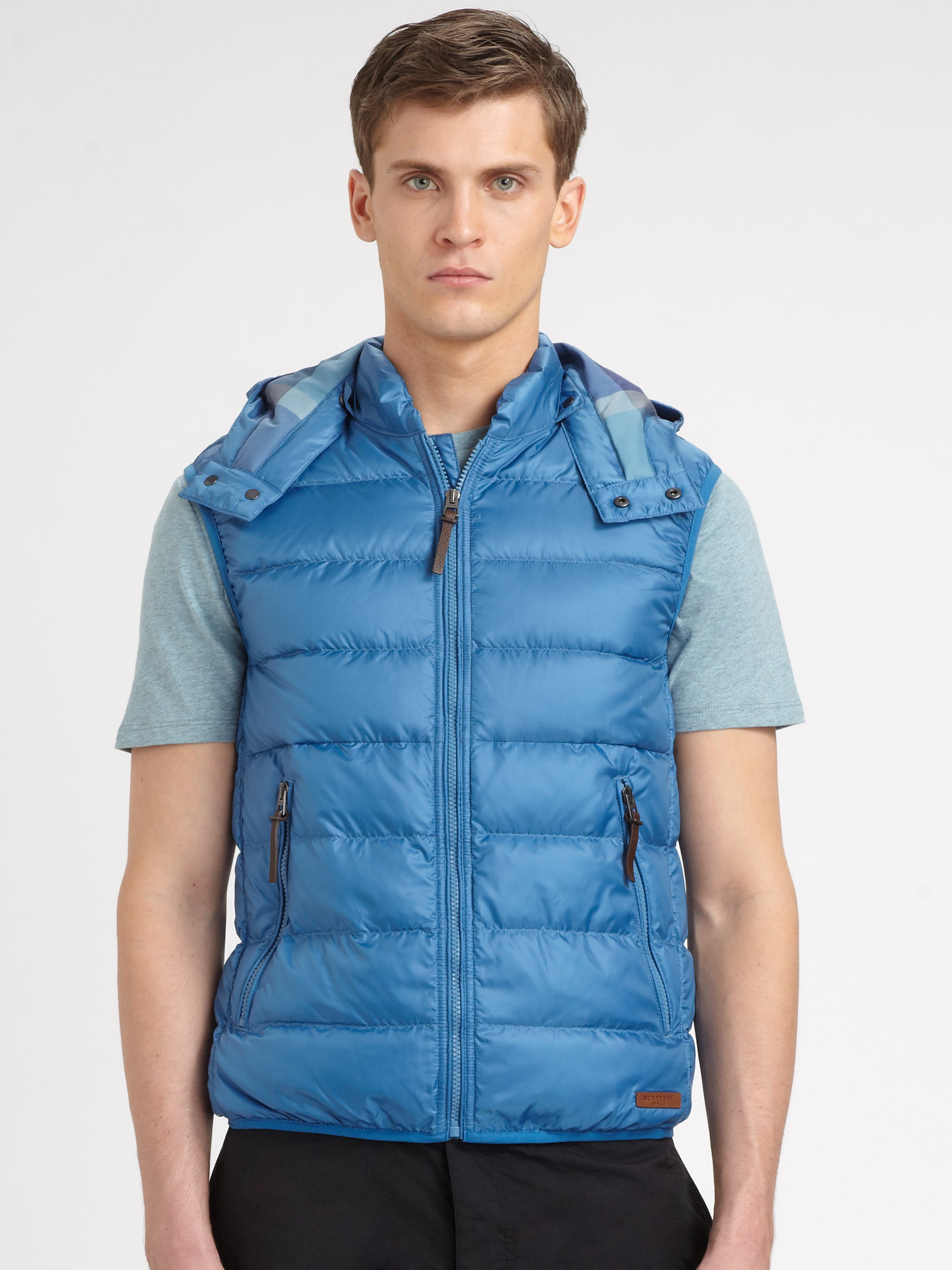 burberry vest blue