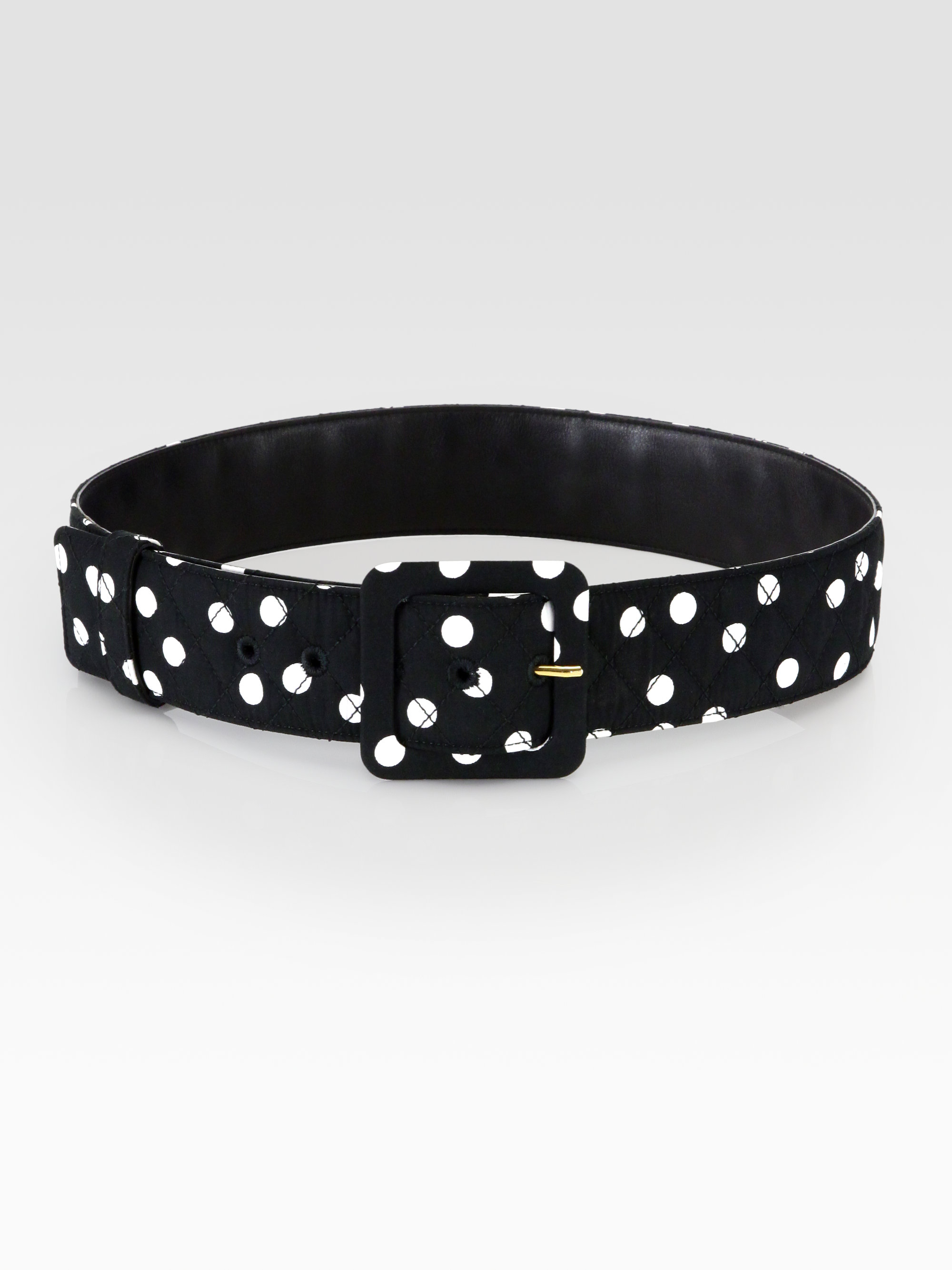 Dolce & Gabbana Polka Dot Belt in Black Lyst