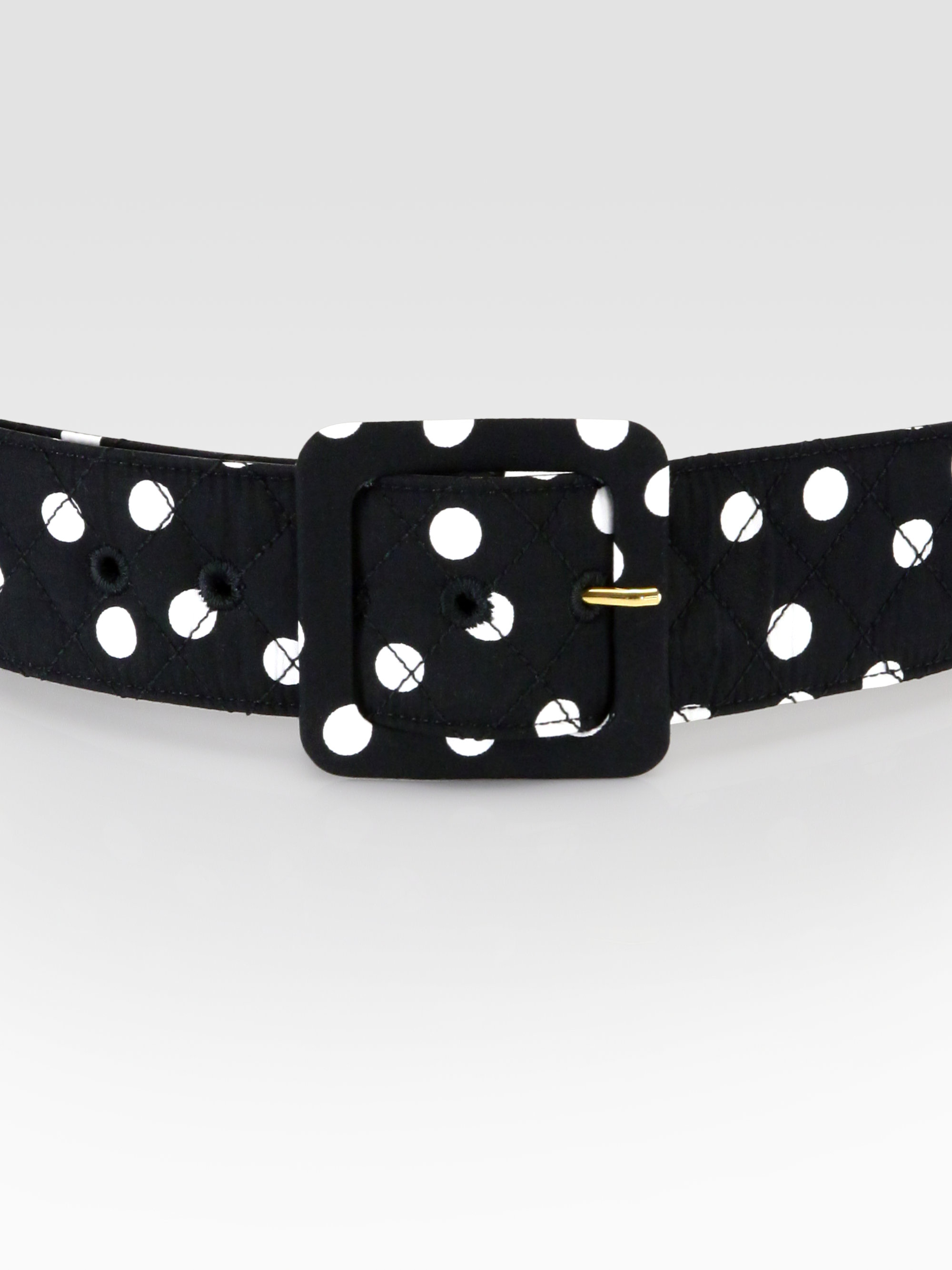 Dolce & Gabbana Polka Dot Belt in Black Polka Dot (Black) Lyst