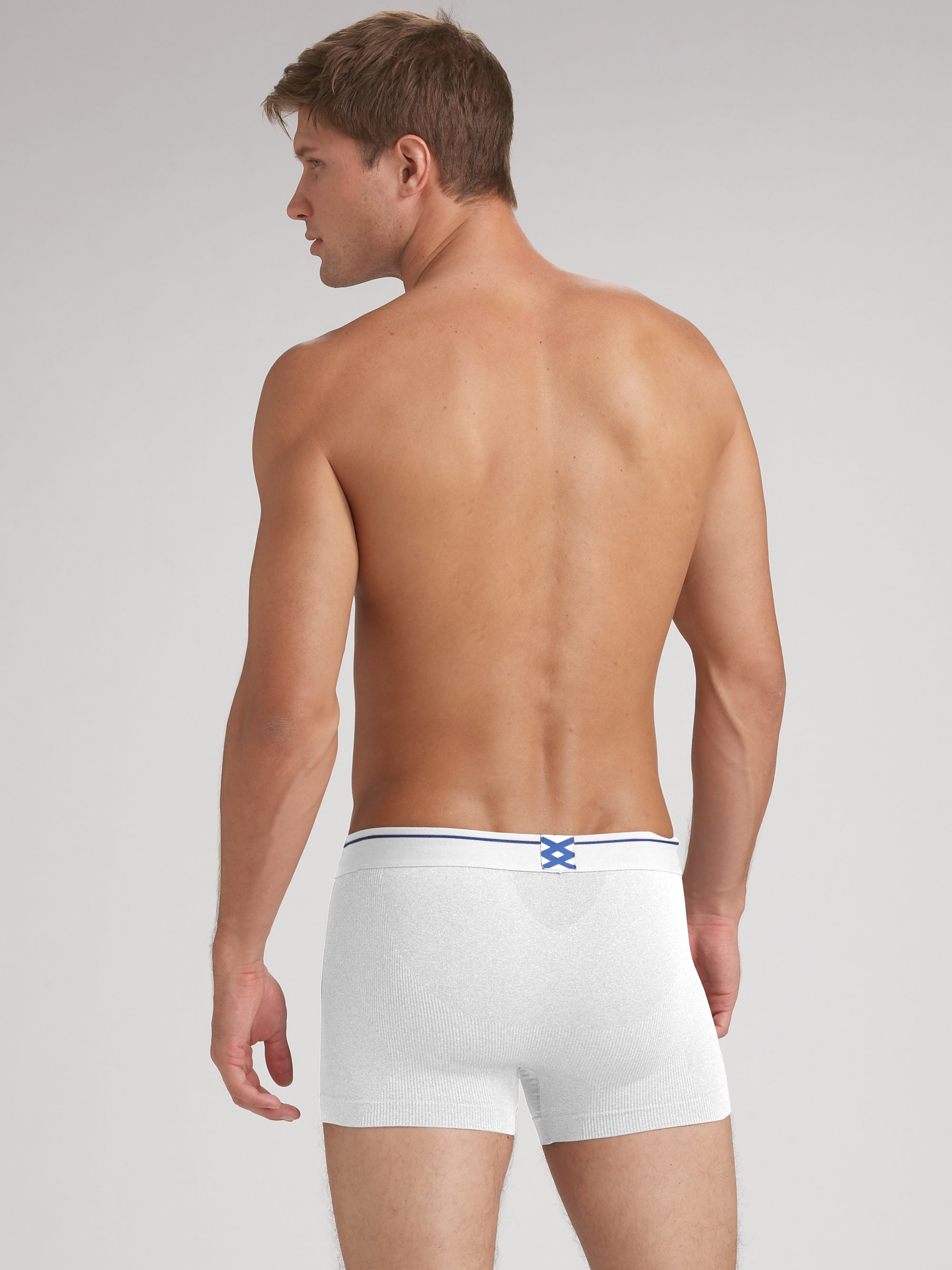 white boxer pants