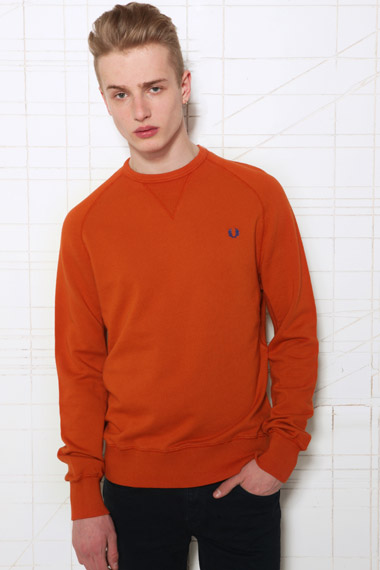 orange fred perry jumper