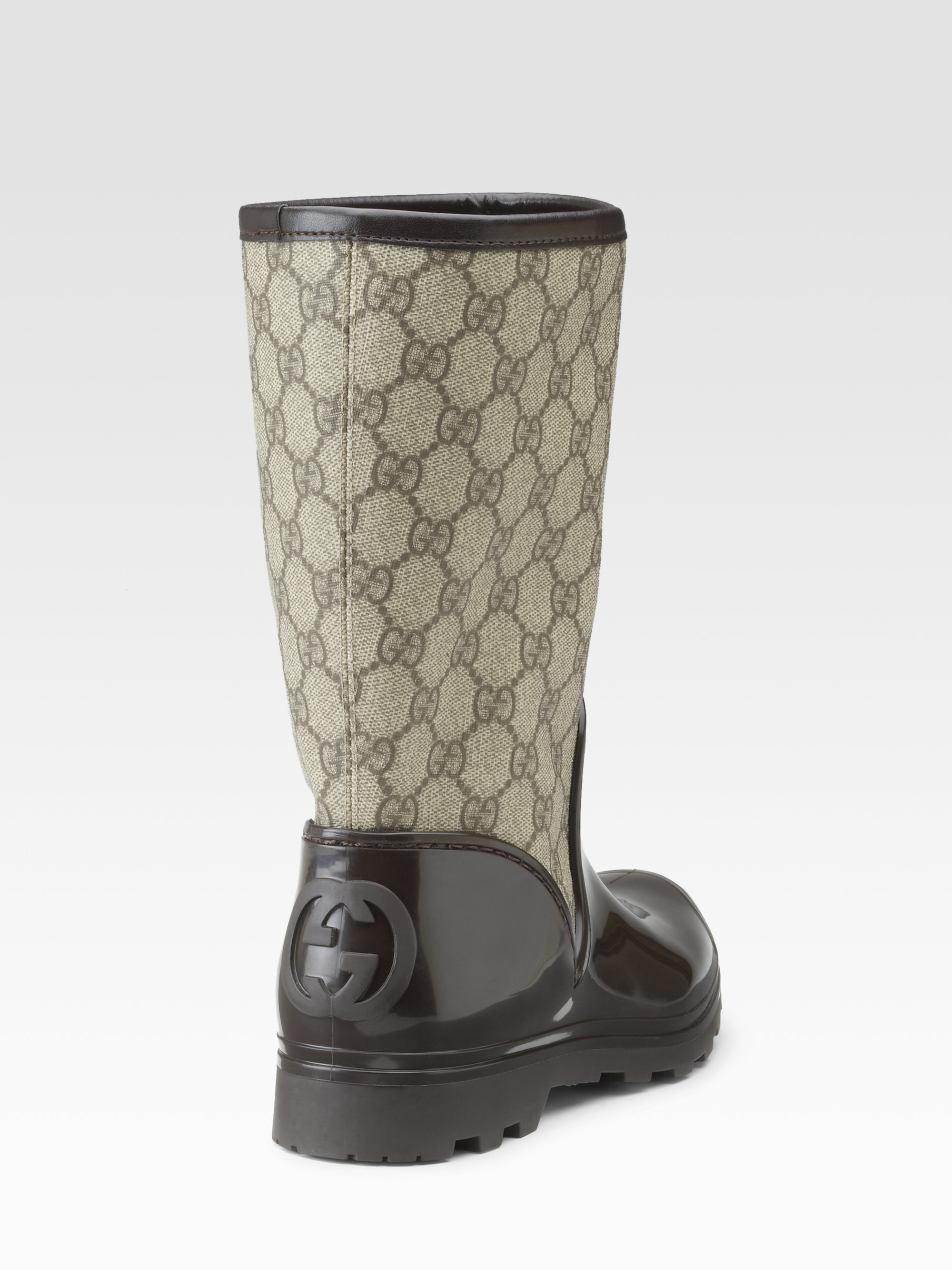 gucci prato rain boots