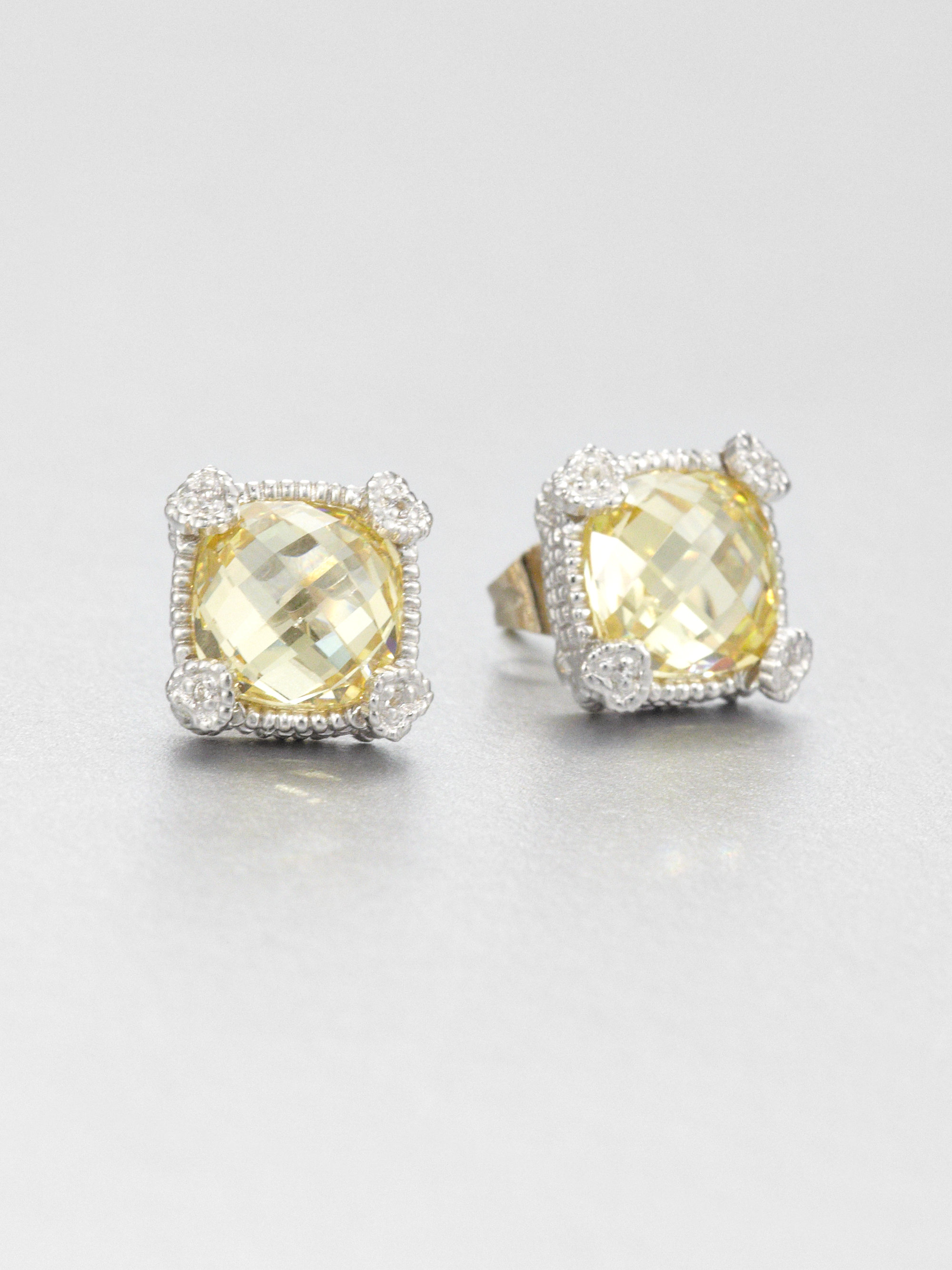 Lyst Judith Ripka La Pee Canary Crystal Sterling Silver Gallery