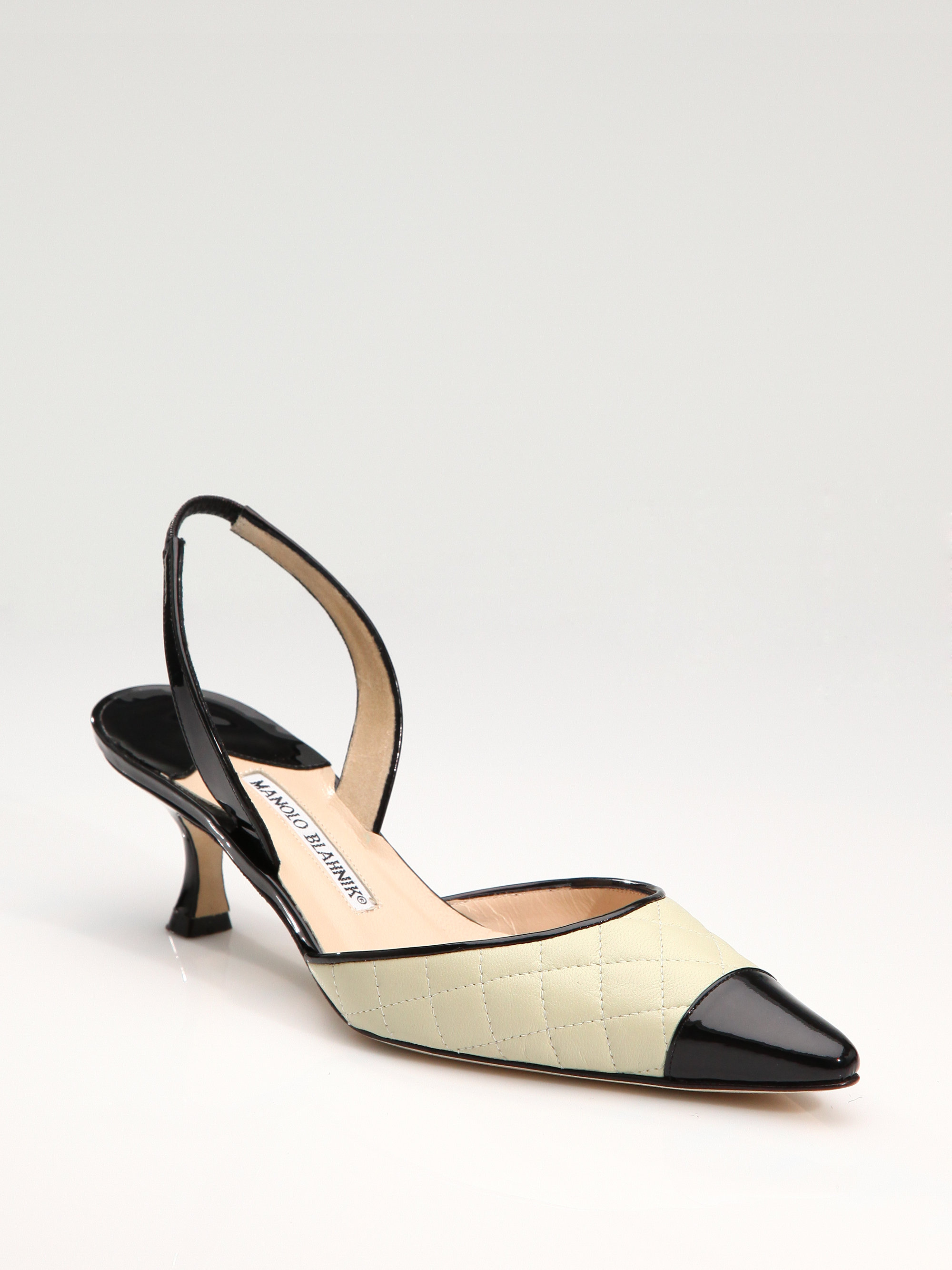 manolo blahnik slingback flat