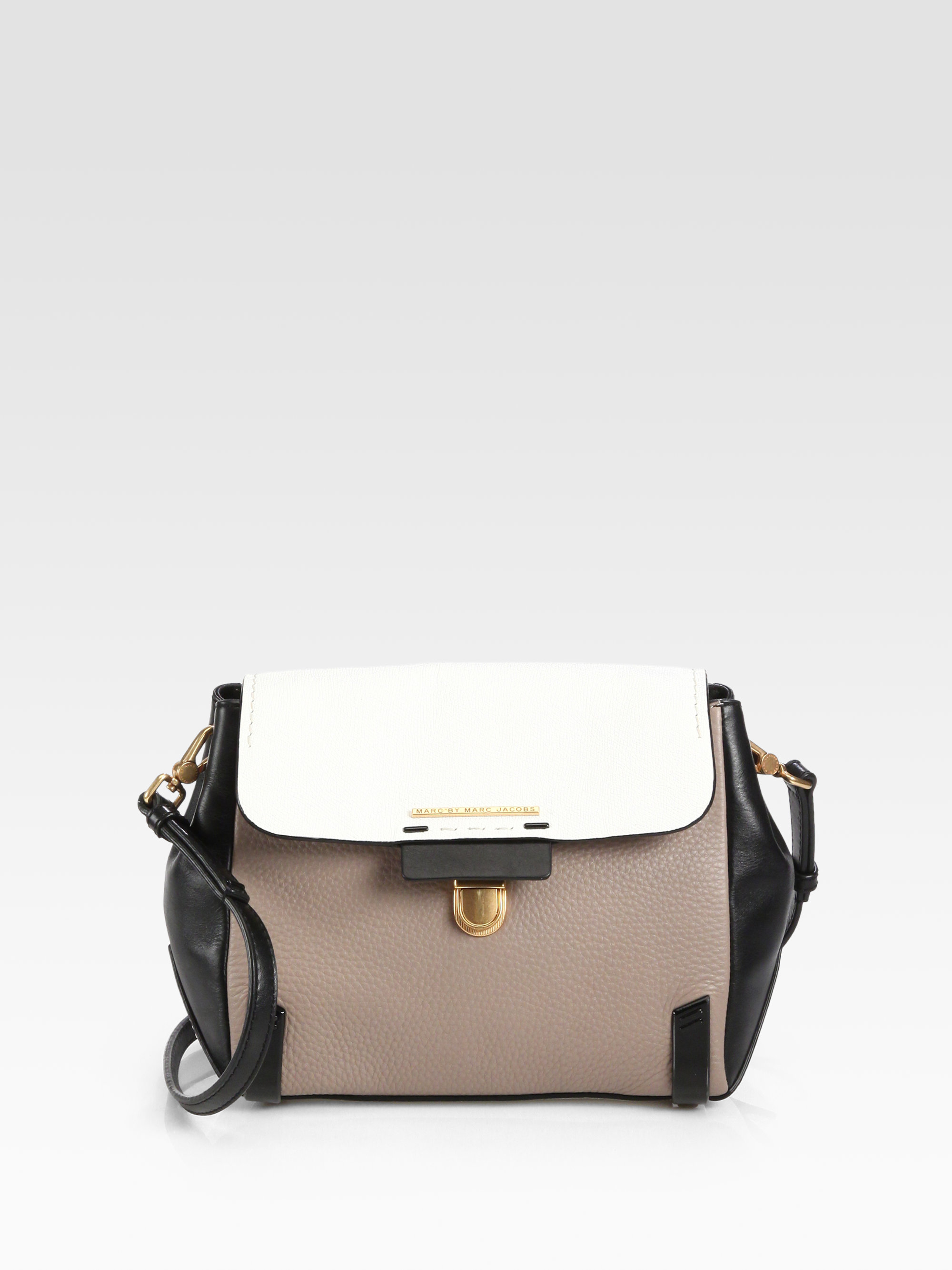 Color block top crossbody bag