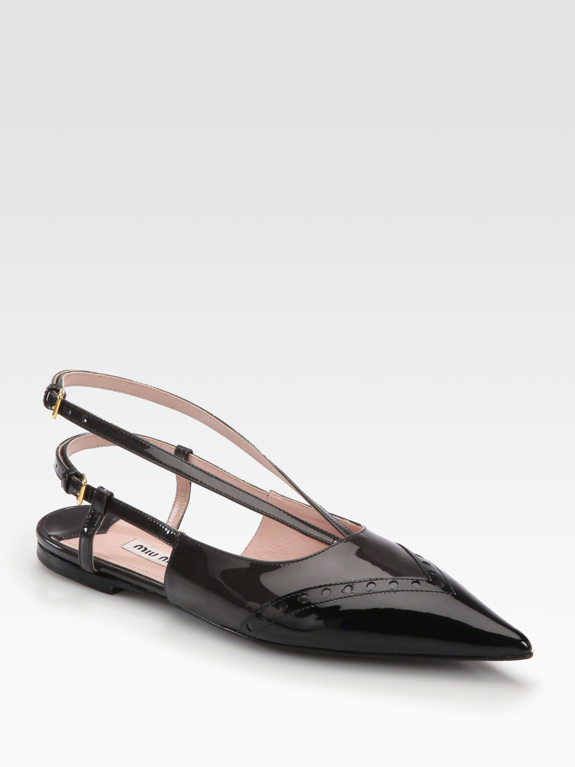 miu miu black flats