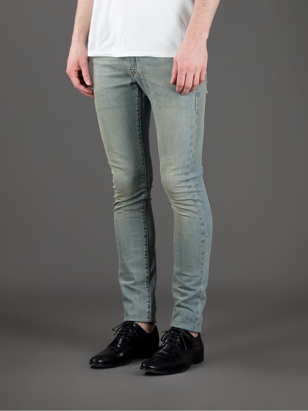 Saint Laurent Vintage Wash Skinny Jean in Blue for Men | Lyst