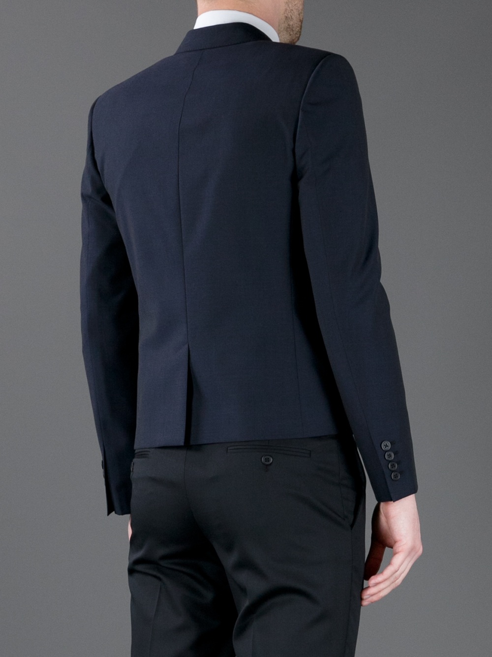 Saint Laurent Double Breasted Blazer in Navy (Blue) for Men - Lyst