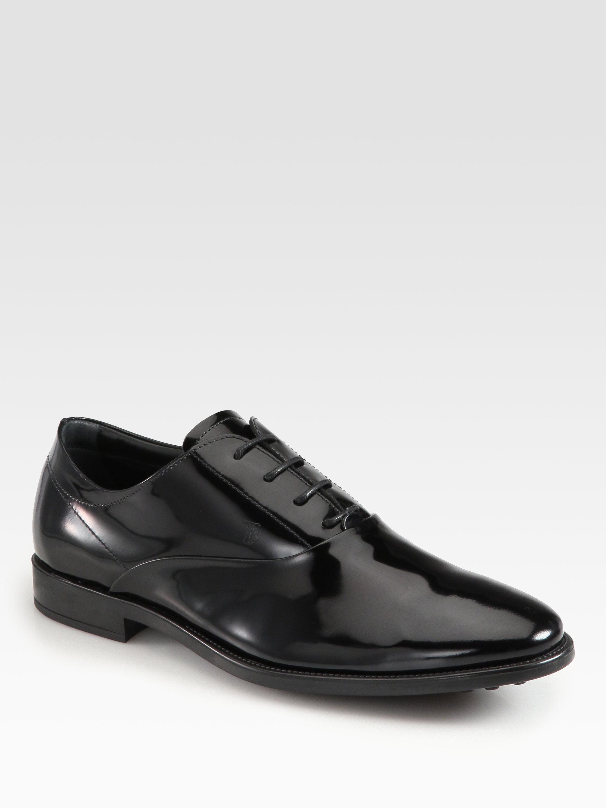 tod's patent leather shoes