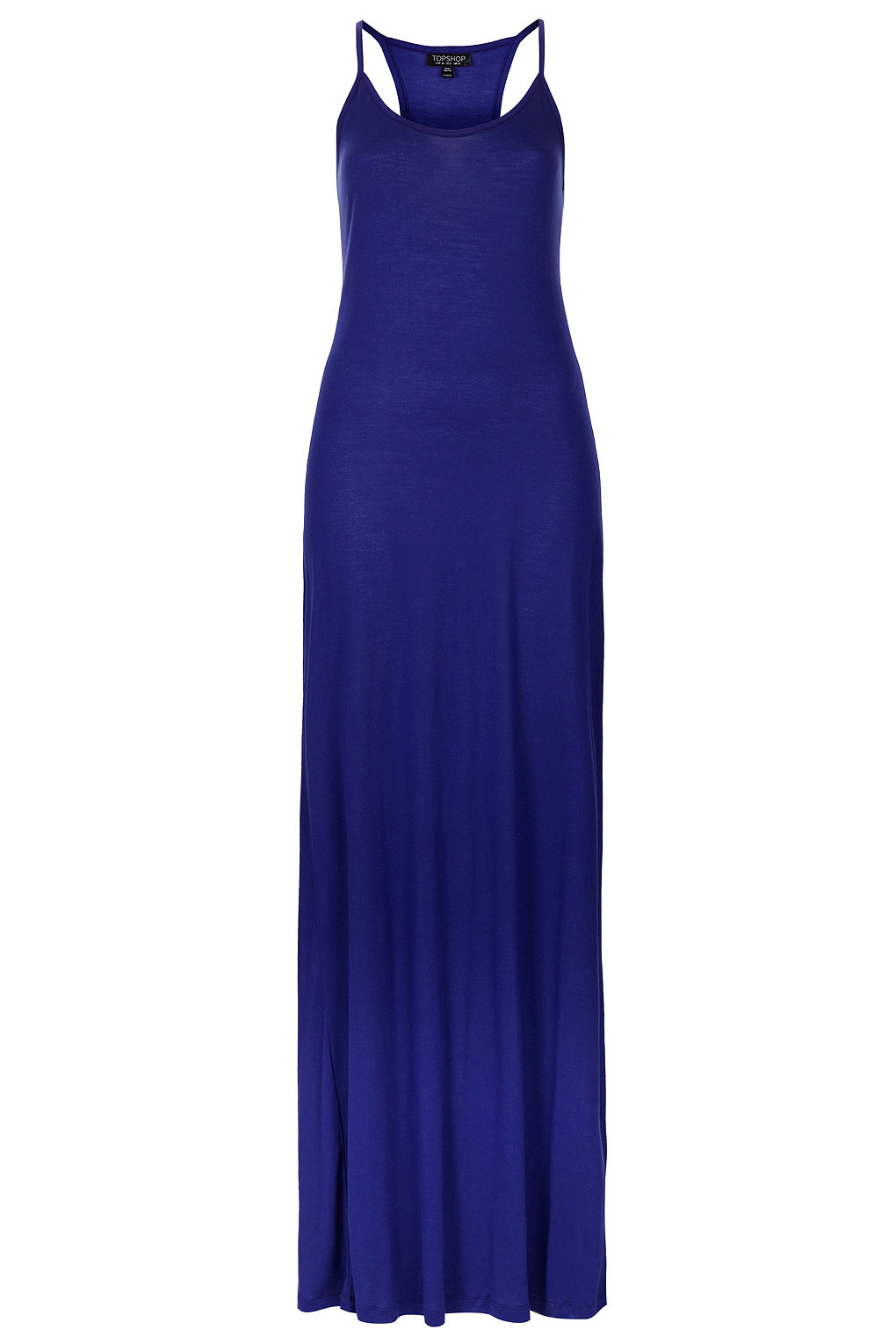 Lyst - Topshop Strappy Cami Maxi Dress in Blue