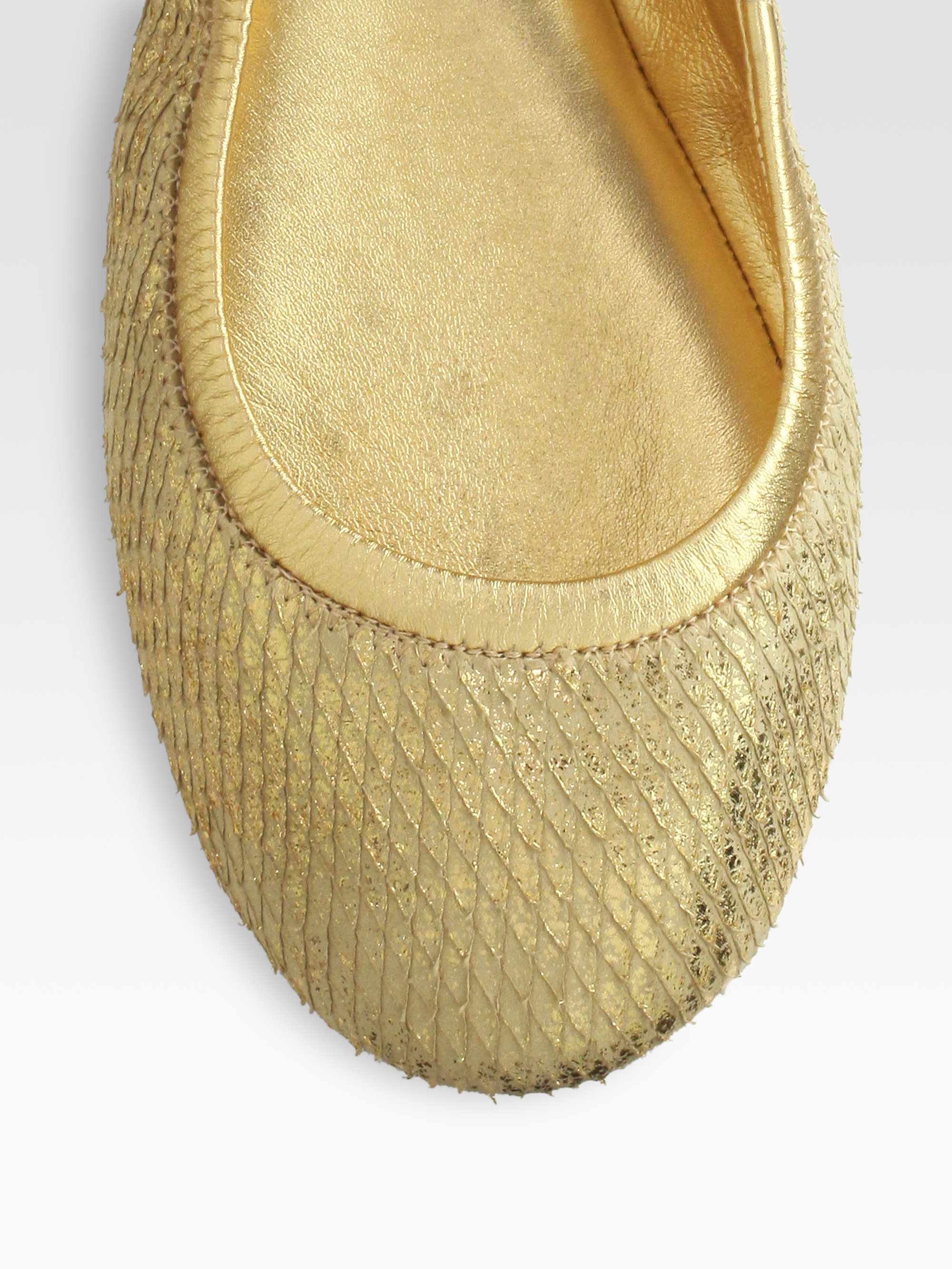 eddie metallic ballet flat