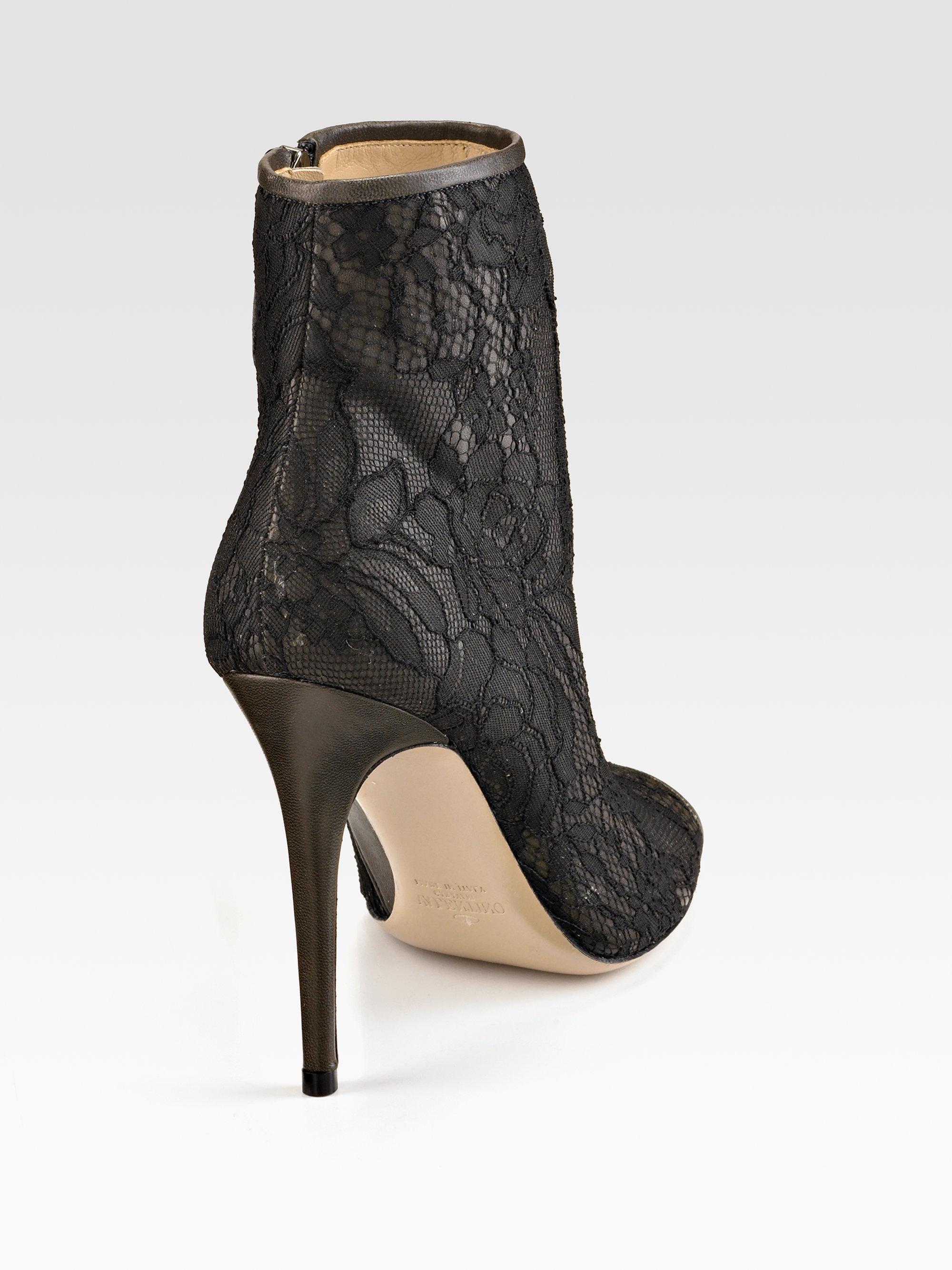 valentino lace booties
