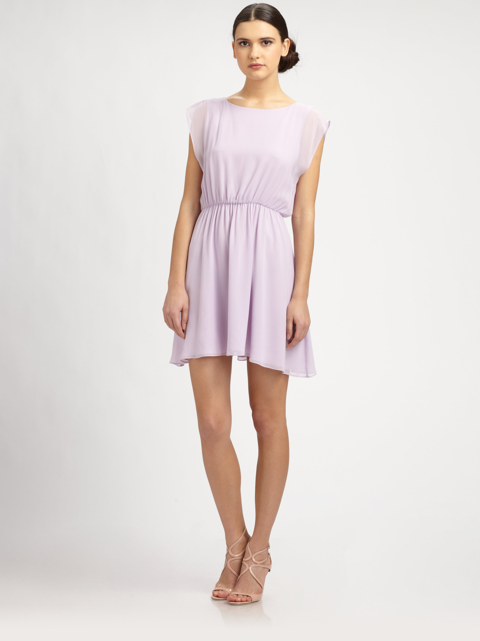 alice and olivia lavender dress