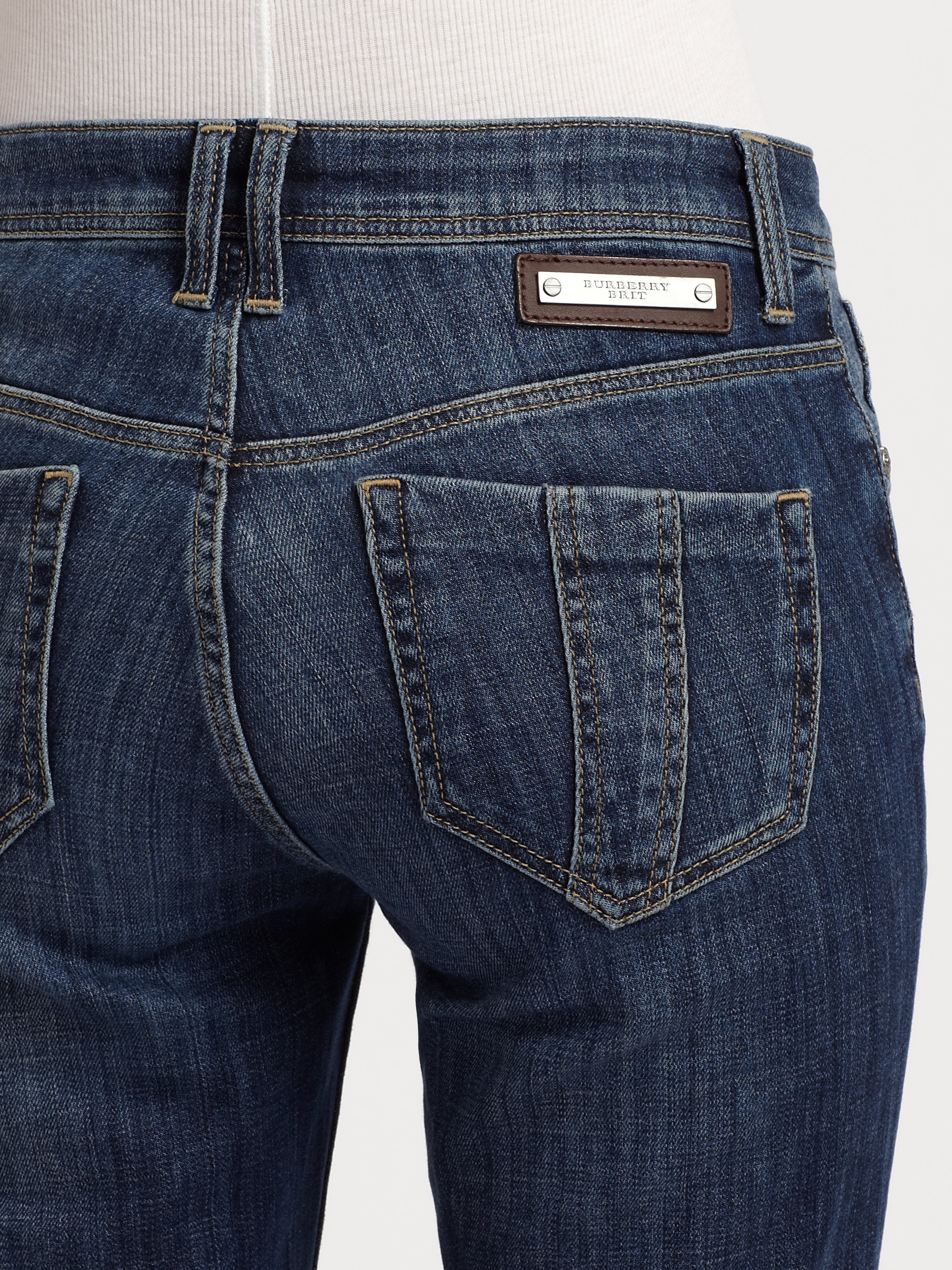 Burberry Brit Stretfield Denim Jeans in Denim Blue (Blue) - Lyst