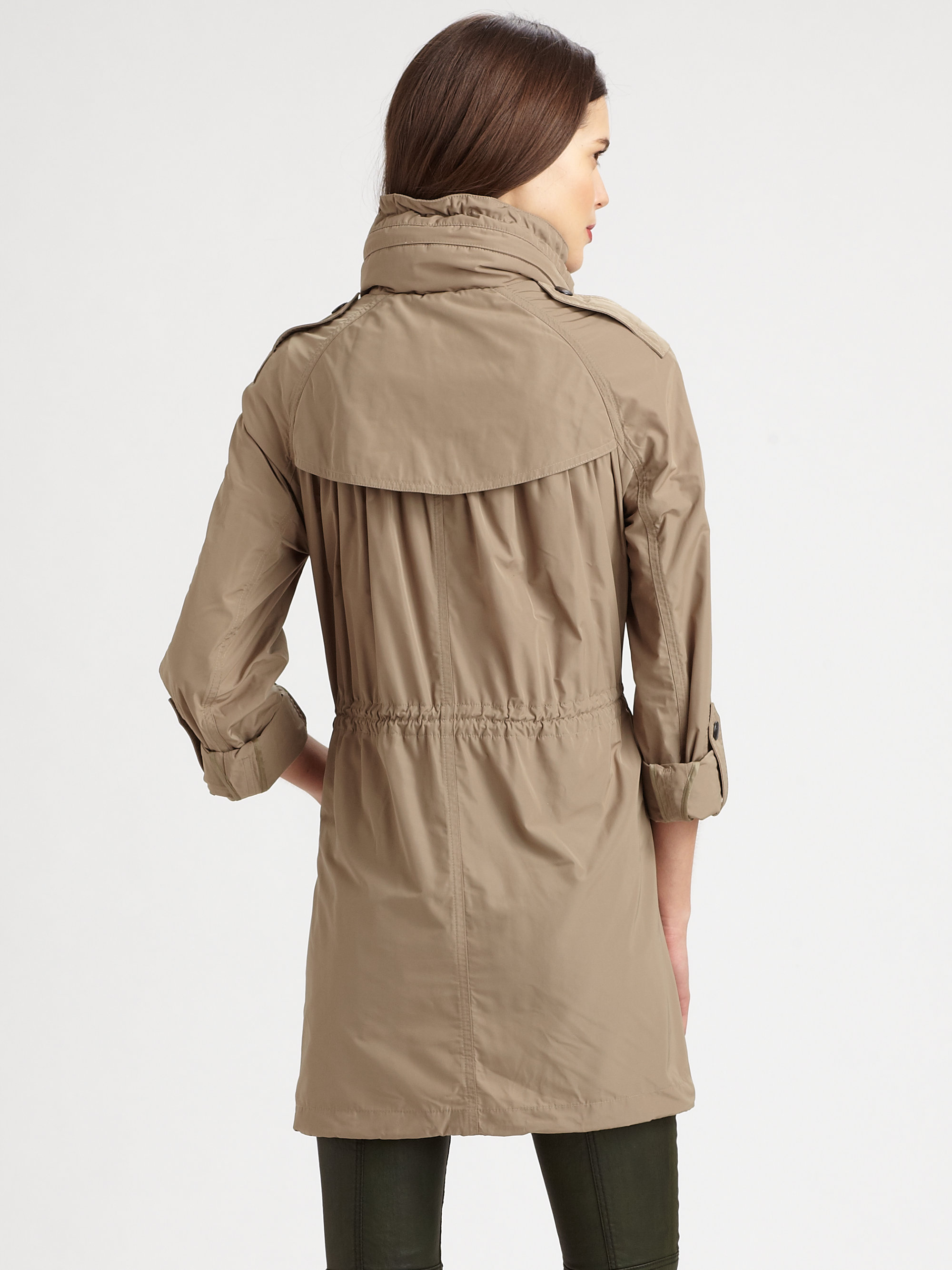 tan anorak jacket