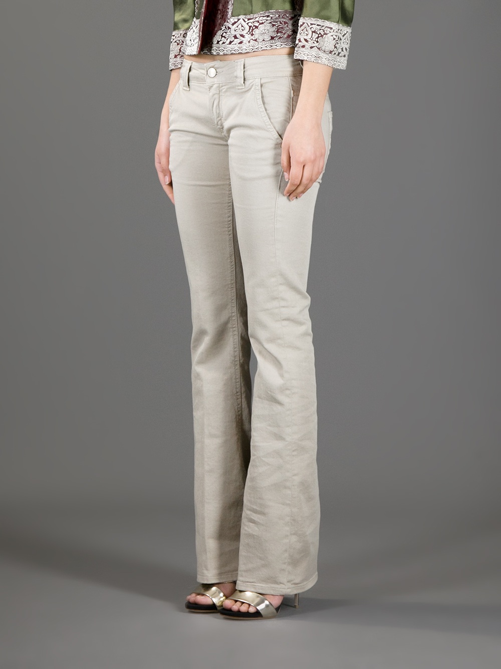 Dondup Bootcut Jean in Beige (Natural) - Lyst
