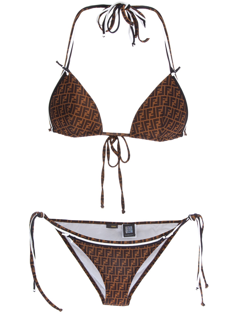 fendi print bathing suit