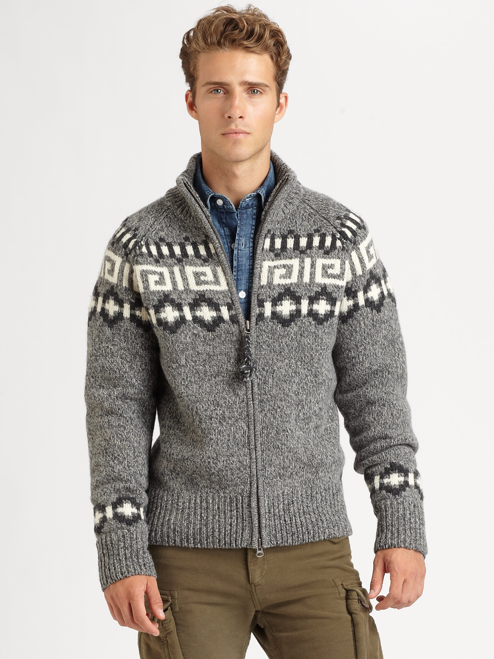 Gant By Michael Bastian Woolknit Zip Sweater in Gray for Men (grey) | Lyst