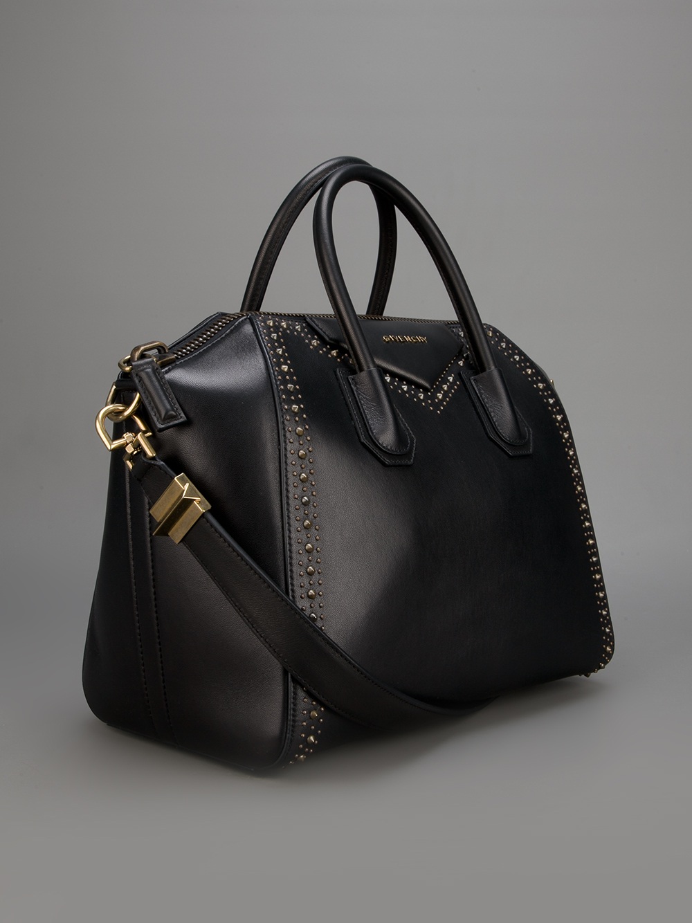 Givenchy Studded Tote Bag In Black Lyst Gallery