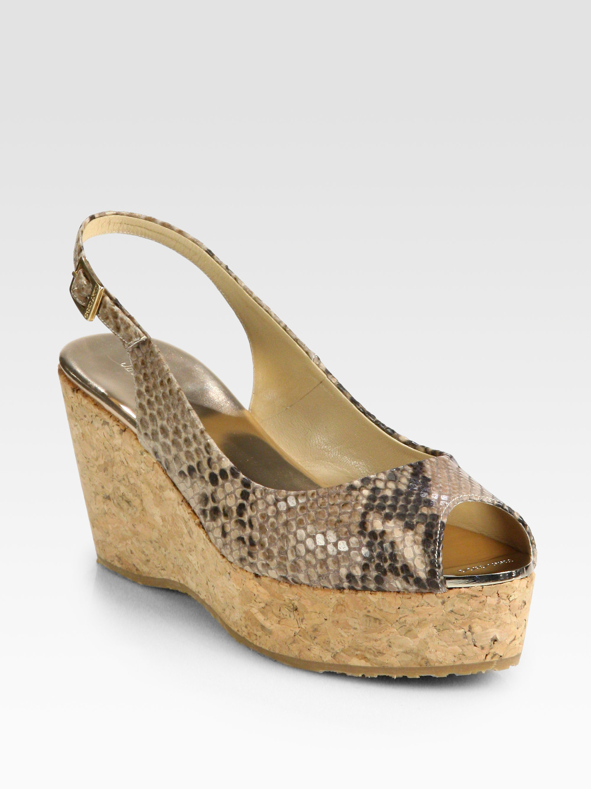 jimmy choo cork wedge