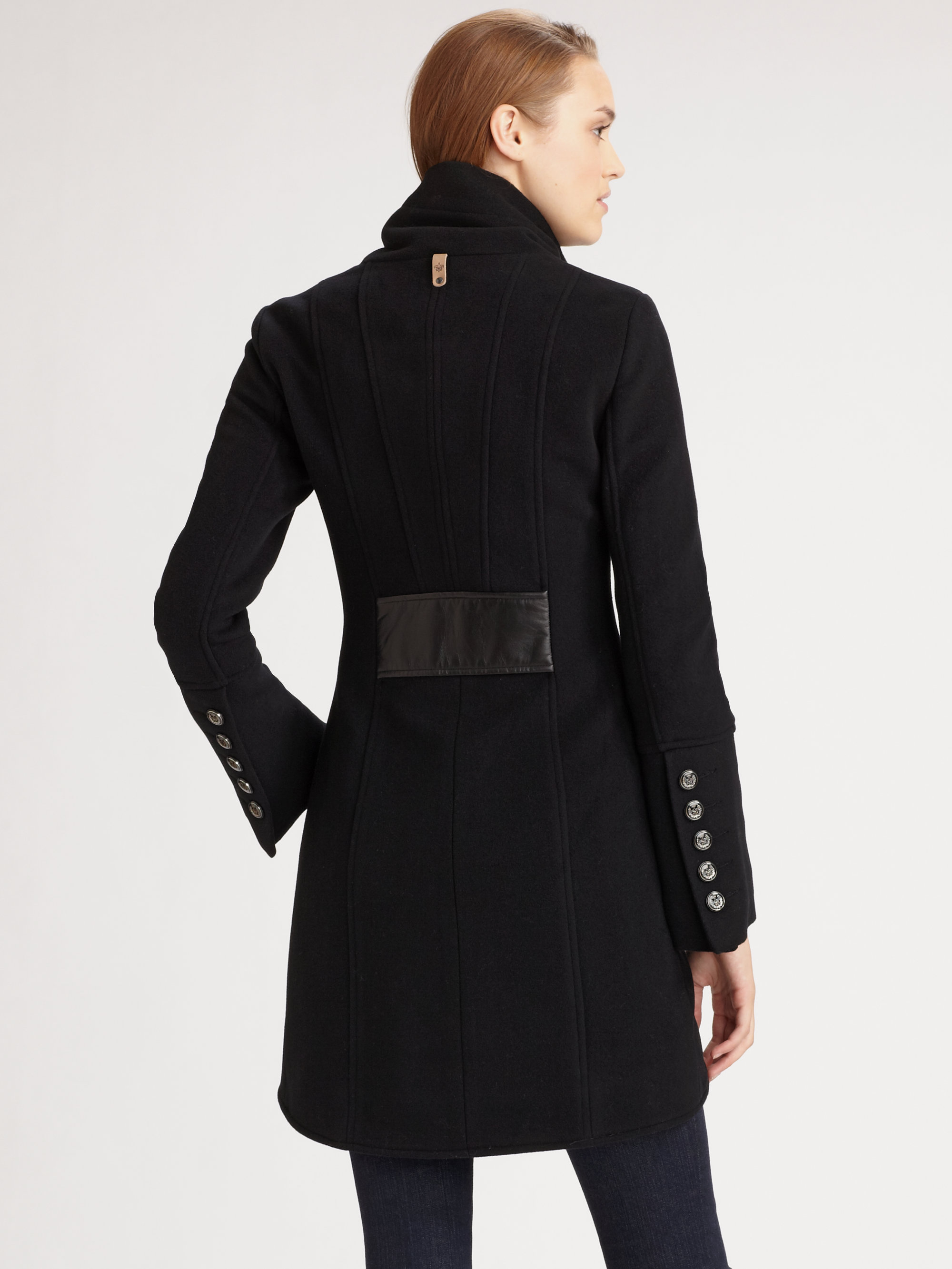 Lyst Mackage Military Coat in Black