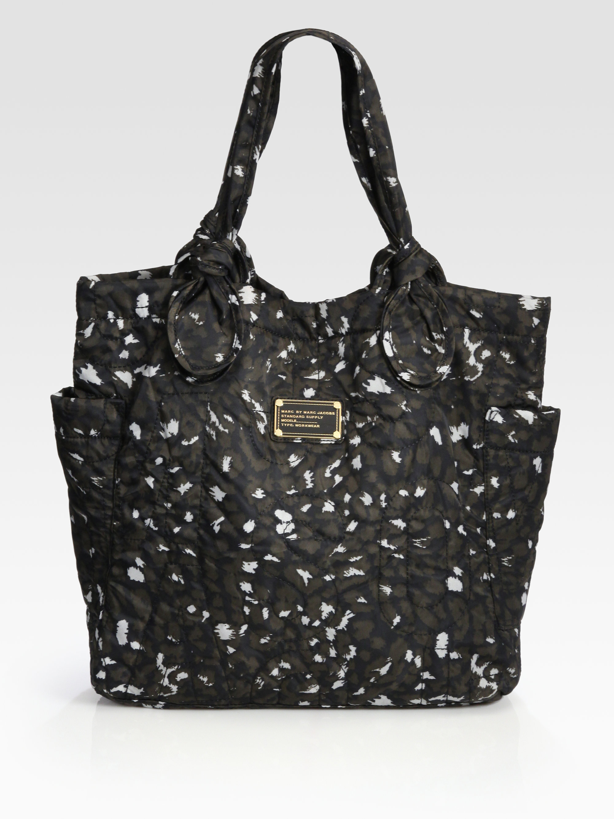 Marc By Marc Jacobs Pretty Printed Nylon Tote Bag in Black - Lyst