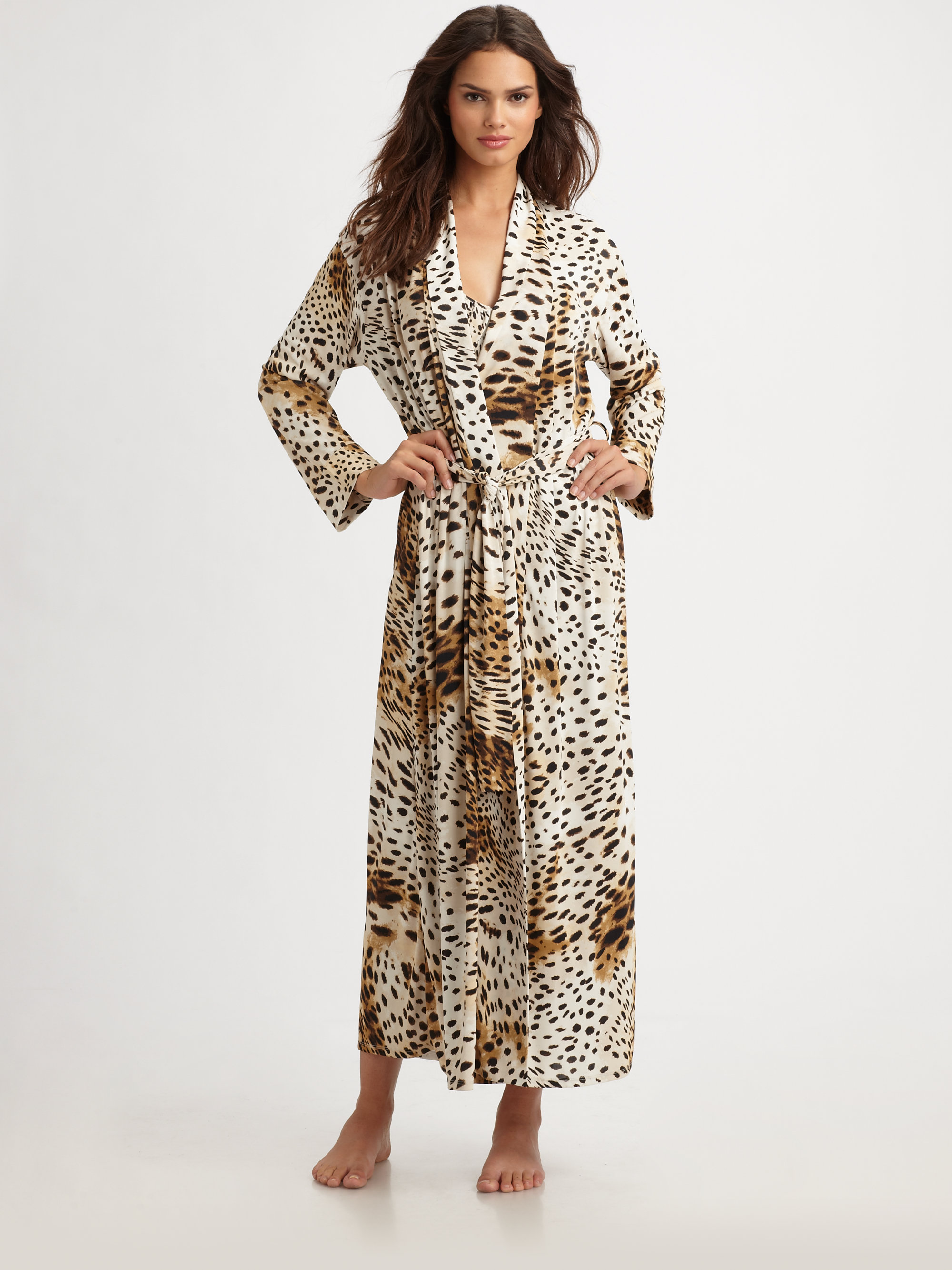leopard print bathrobes