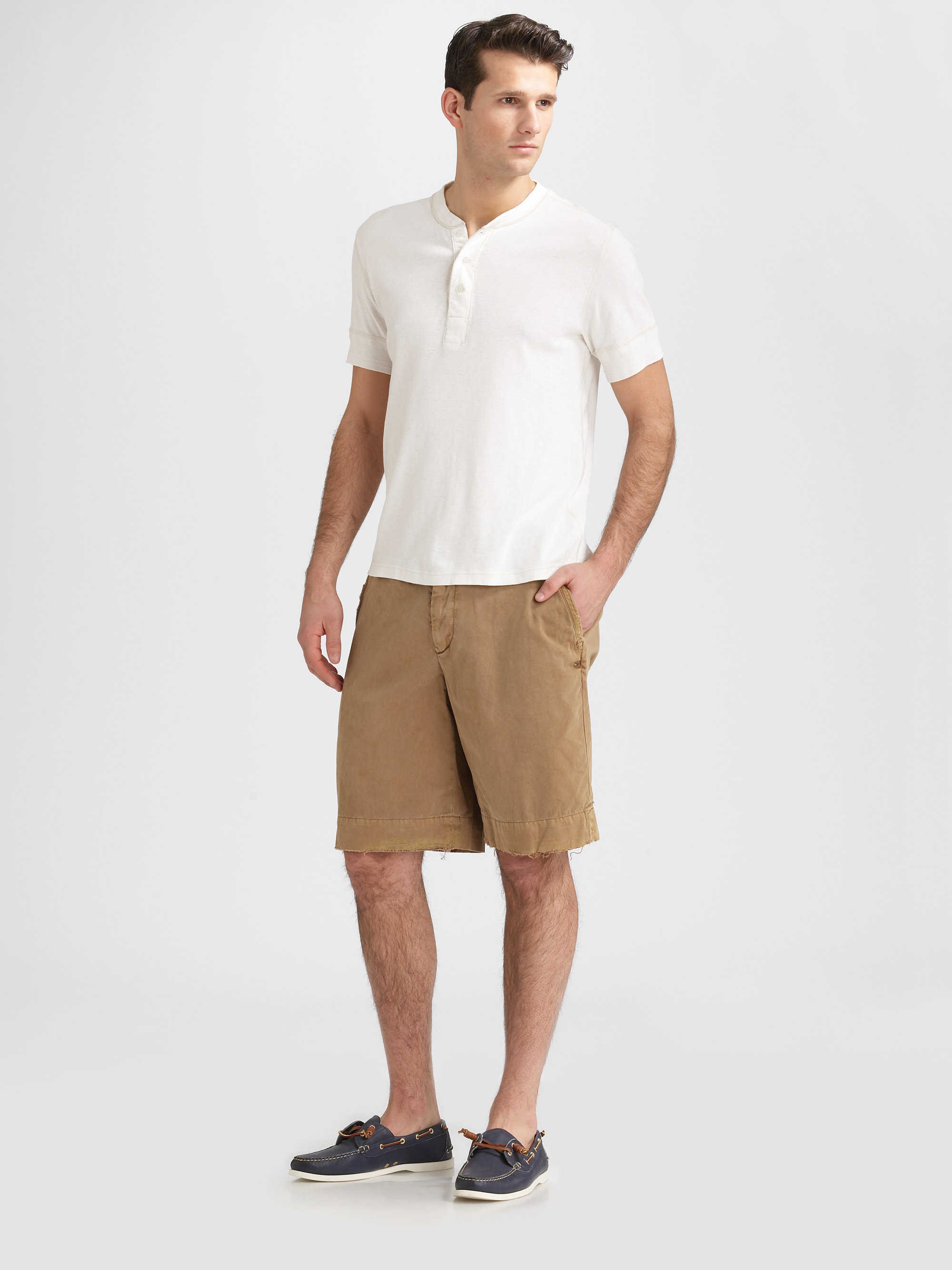 white polo khaki pants