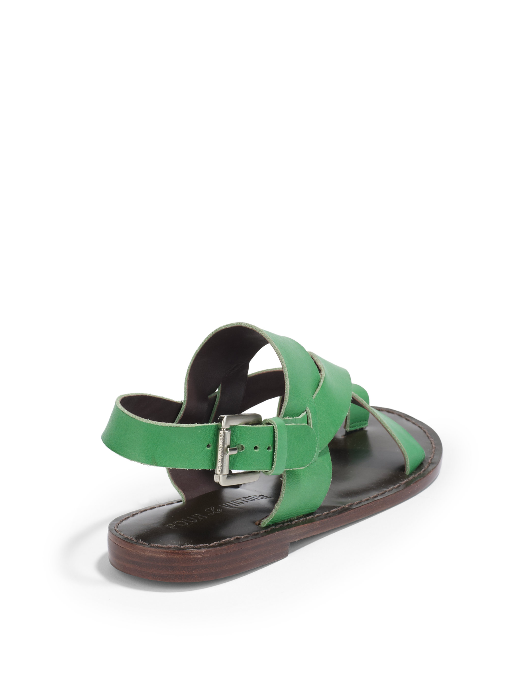 FLAT LEATHER SANDALS WITH PEARLS | ZARA United Kingdom in 2020 | Leather sandals flat, Leather 