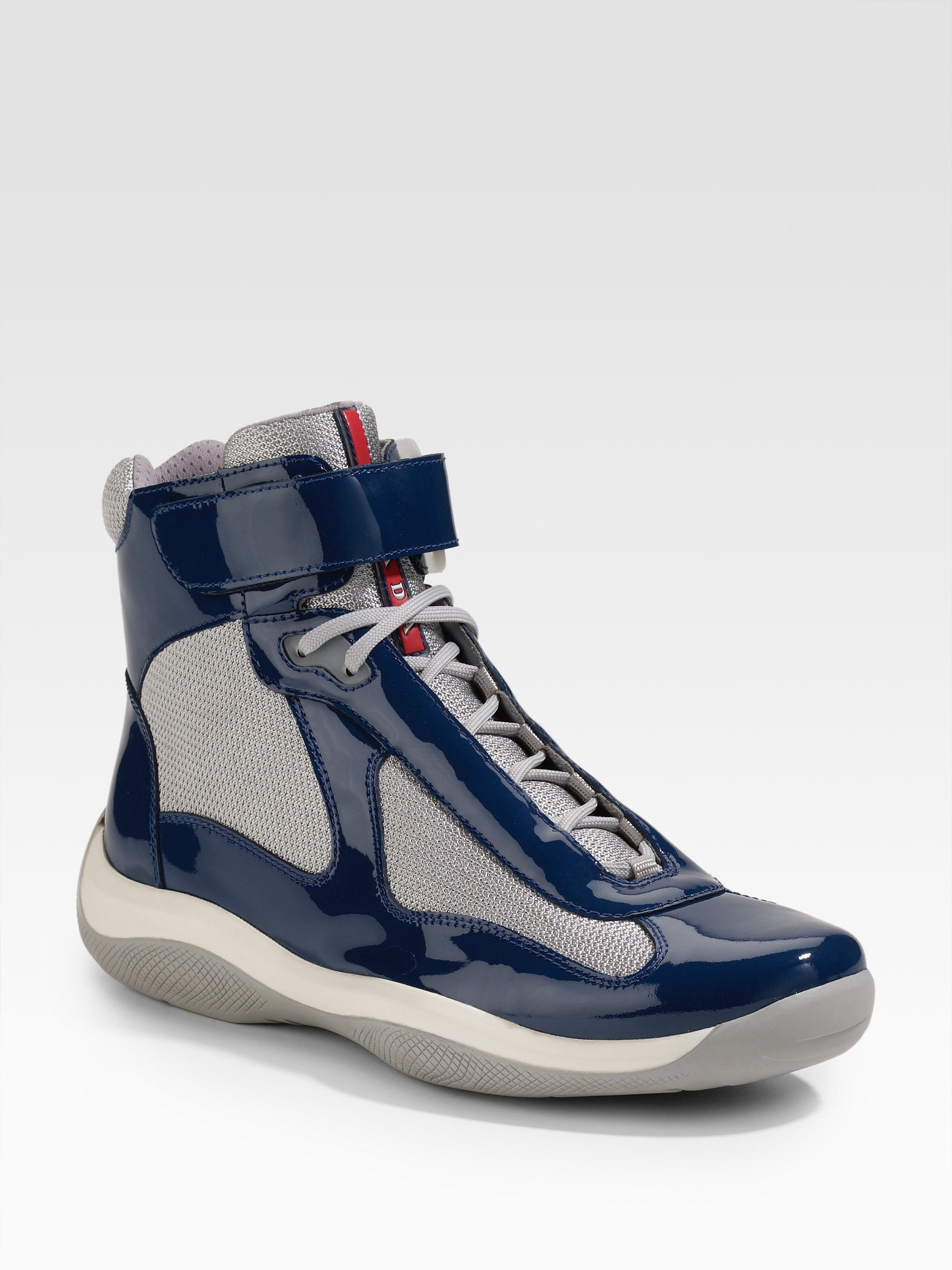 prada mens sneakers high top