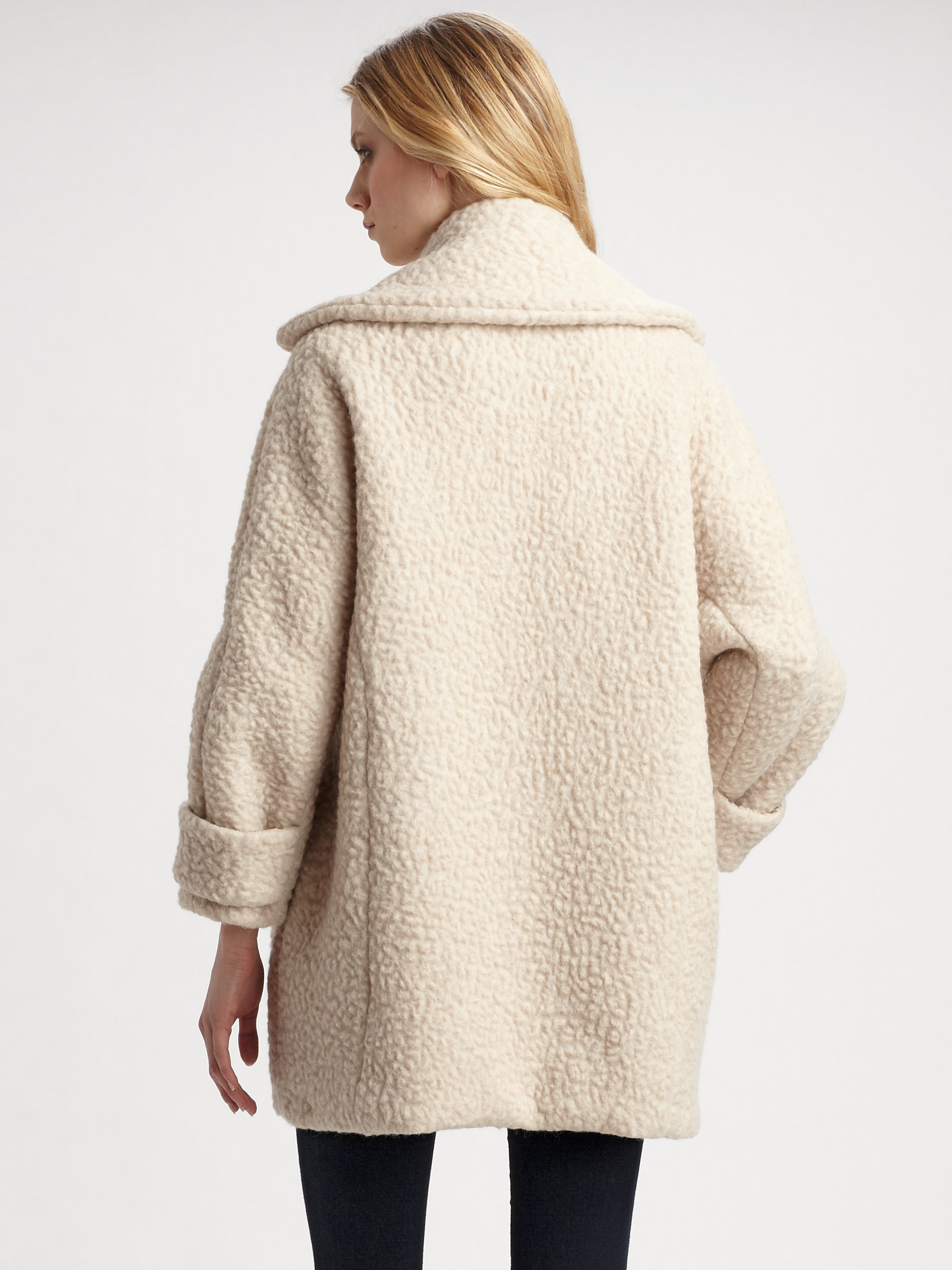 Teddy Pea Coat Tradingbasis Choies White Soft Faux Fur Coat With Teddy Texture Lining Where