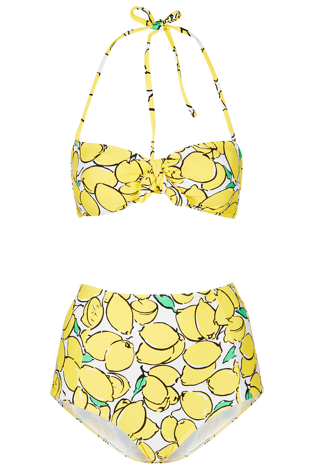 lemon high waisted bikini