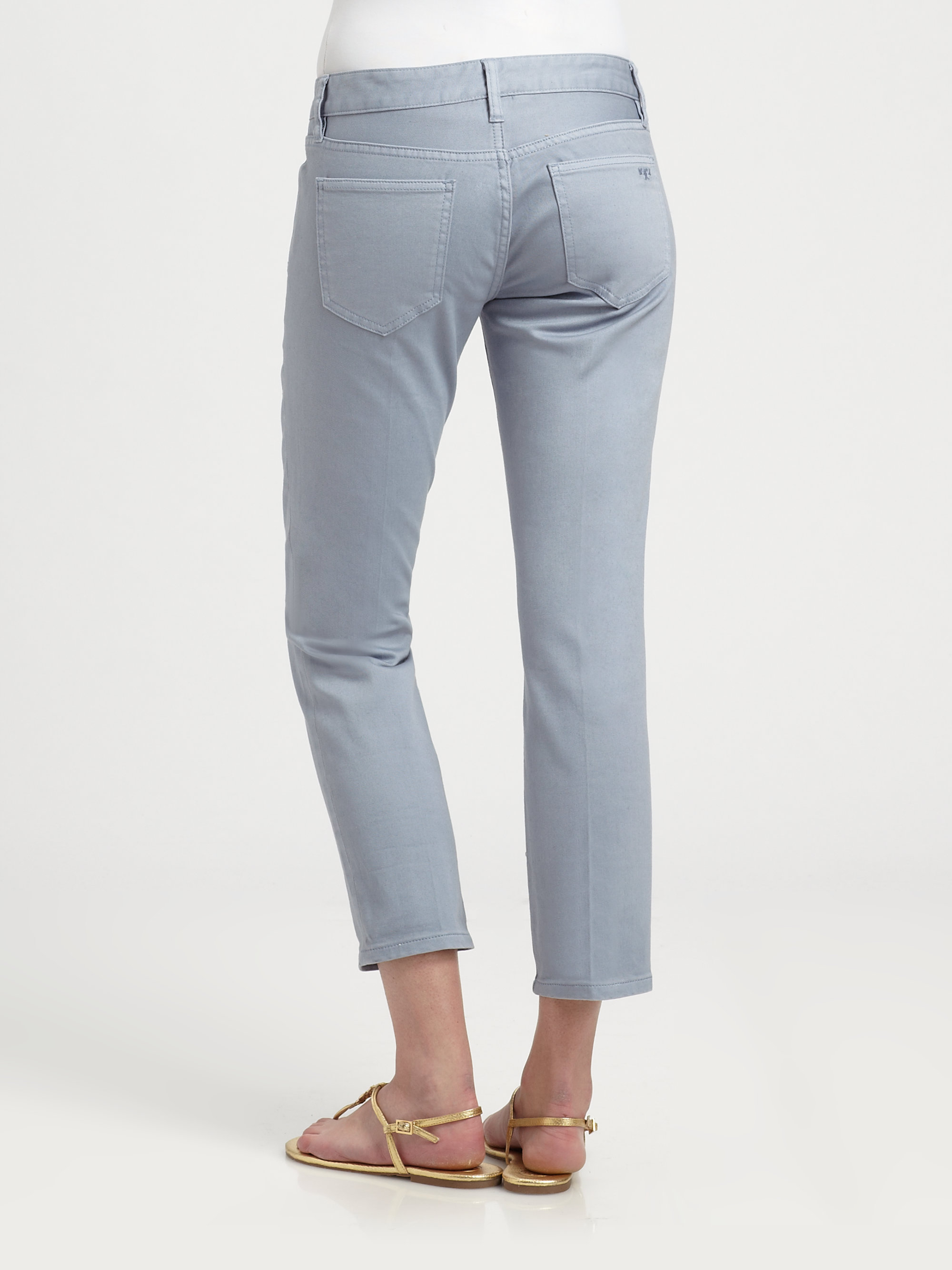 tory burch alexa cropped skinny jeans